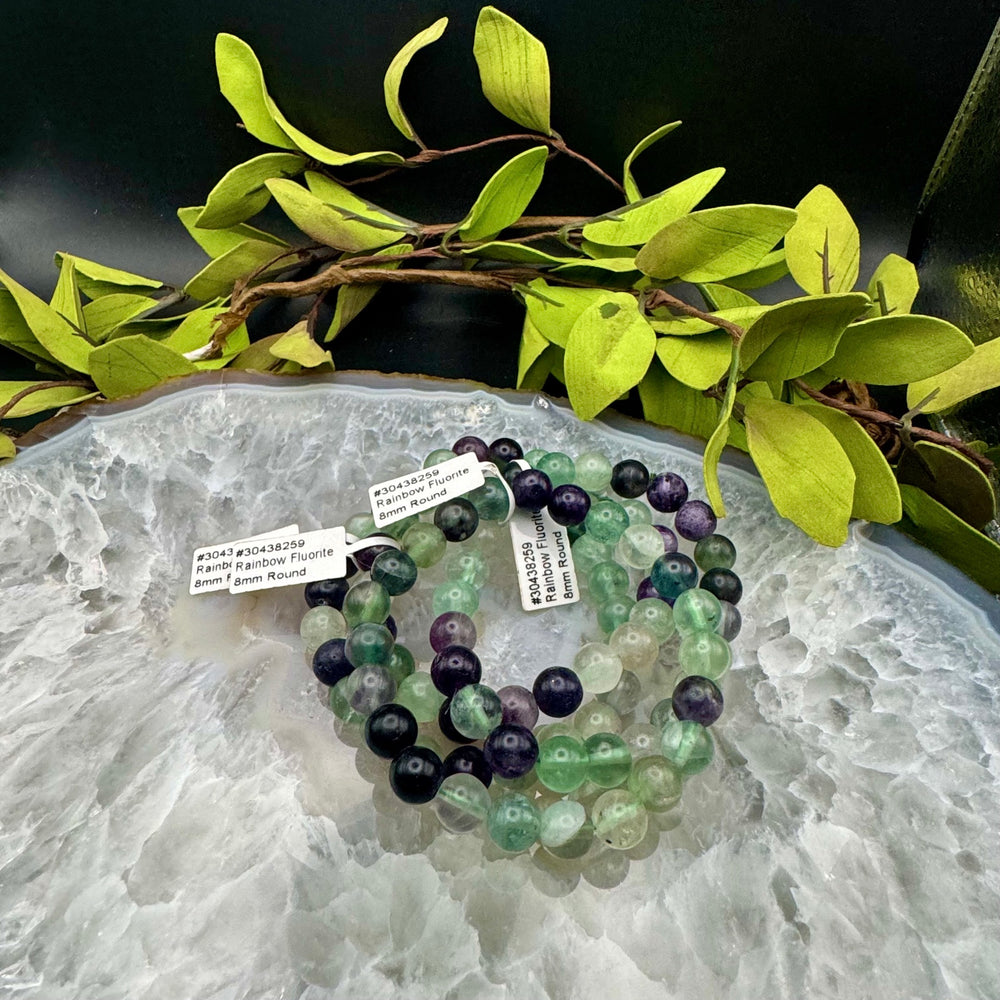 Rainbow Fluorite Stretch Bracelet