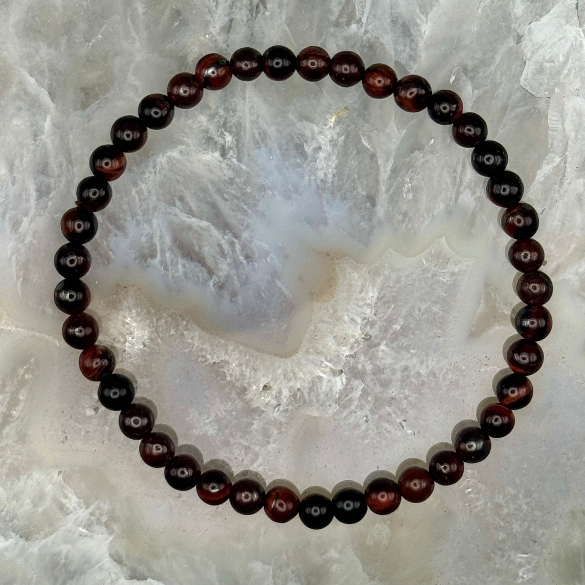 Red Tigers Eye Stretch Bracelet