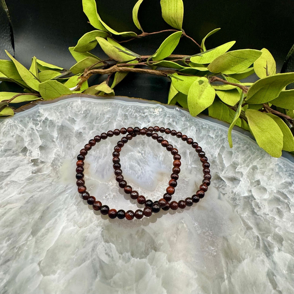 Red Tigers Eye Stretch Bracelet