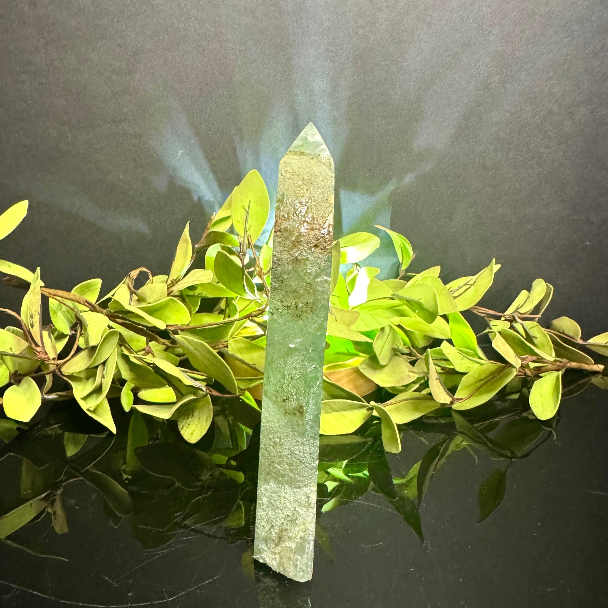 Green Fluorite Free Form Tower