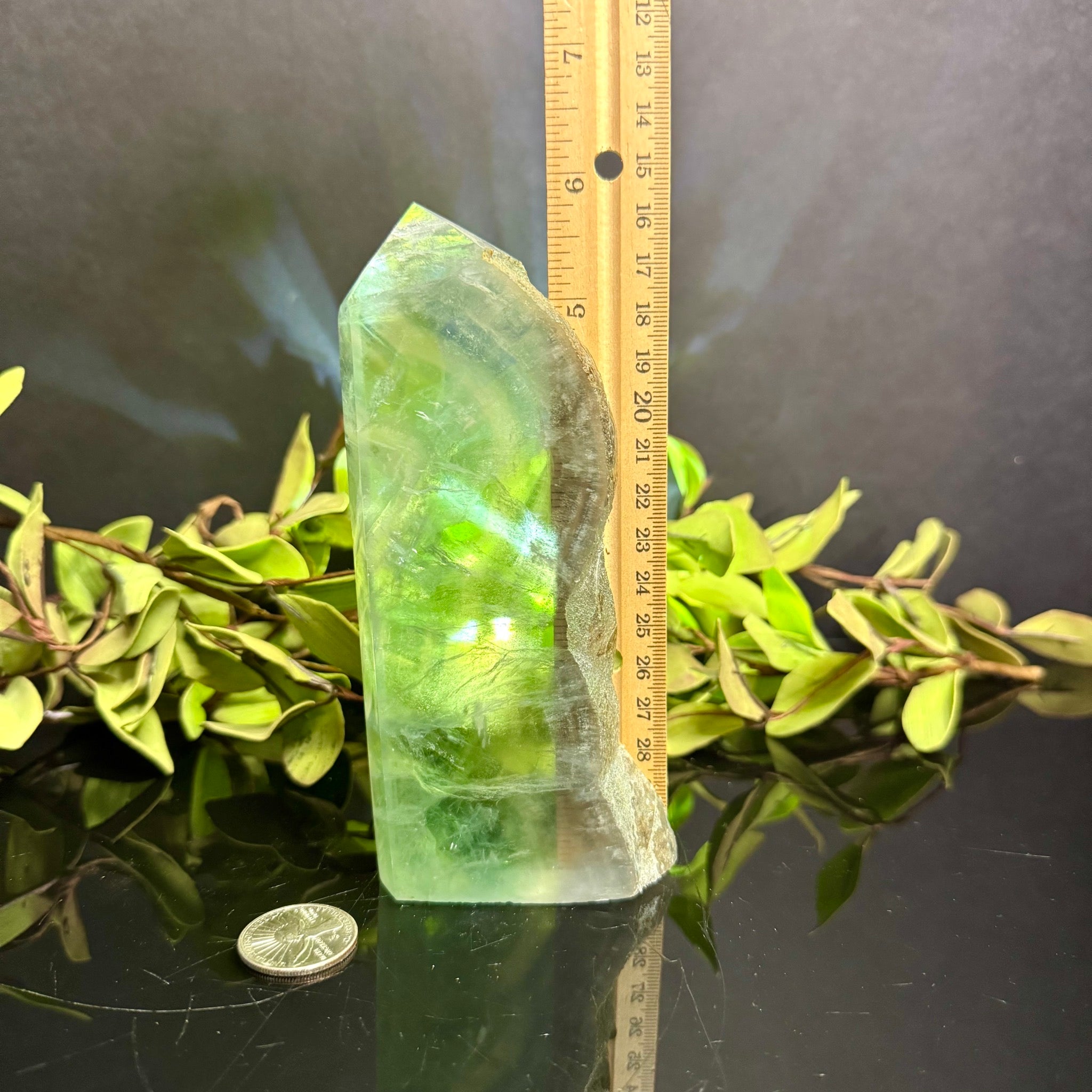 Green Fluorite Free Form Tower