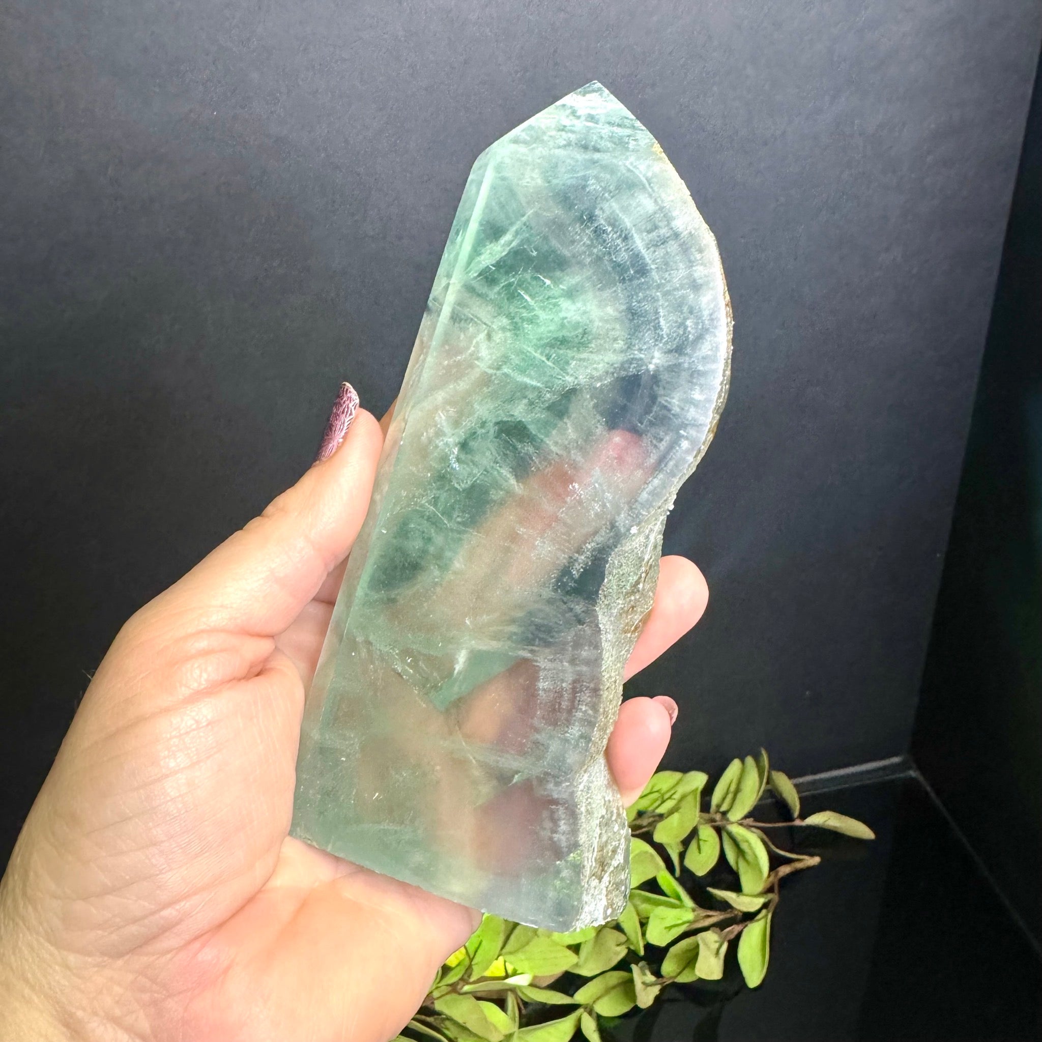 Green Fluorite Free Form Tower