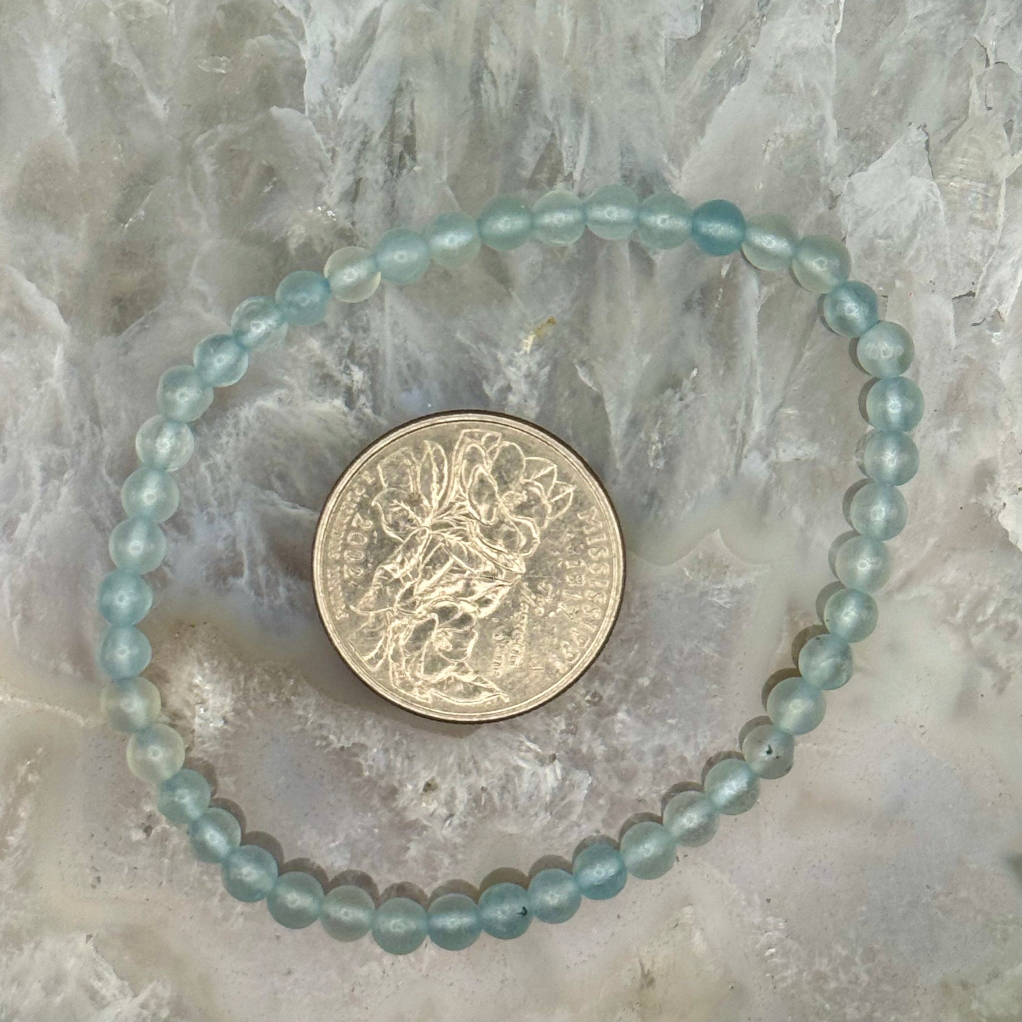 Aquamarine Stretch Bracelet