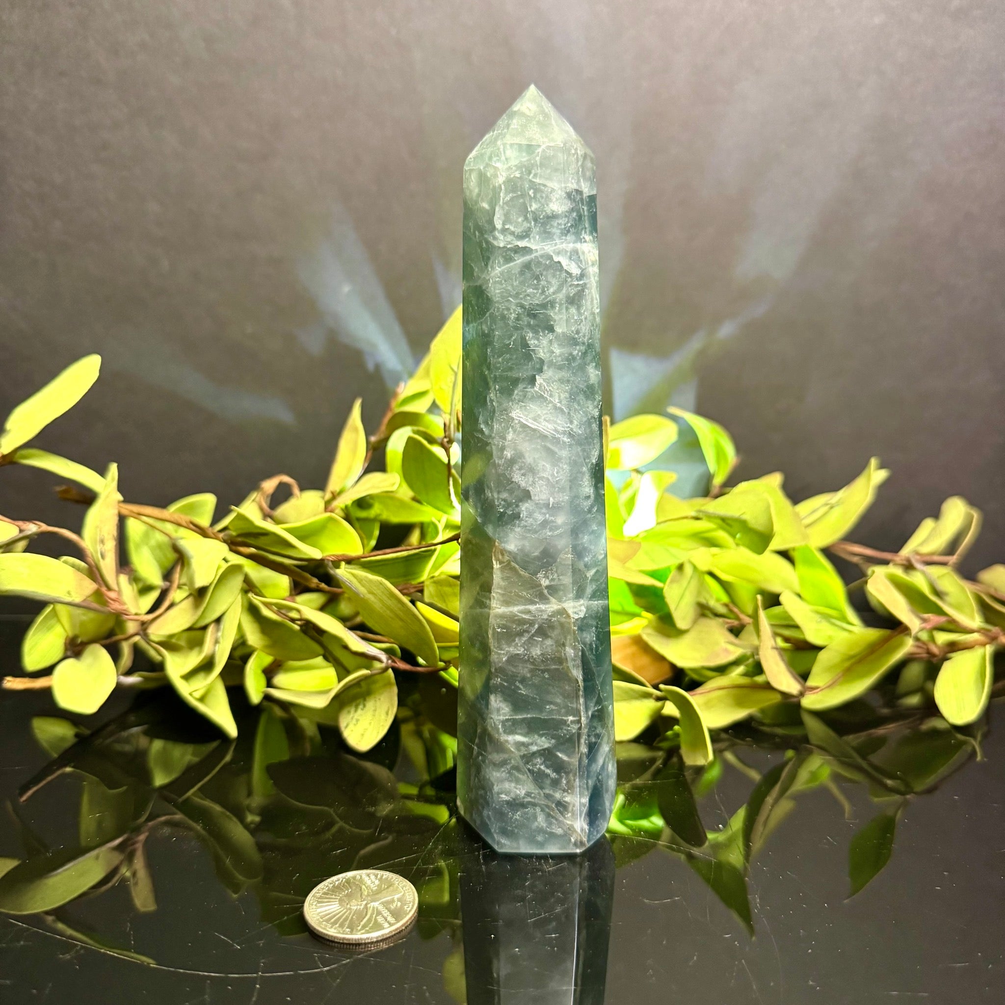 Blue-Green Fluorite Tower