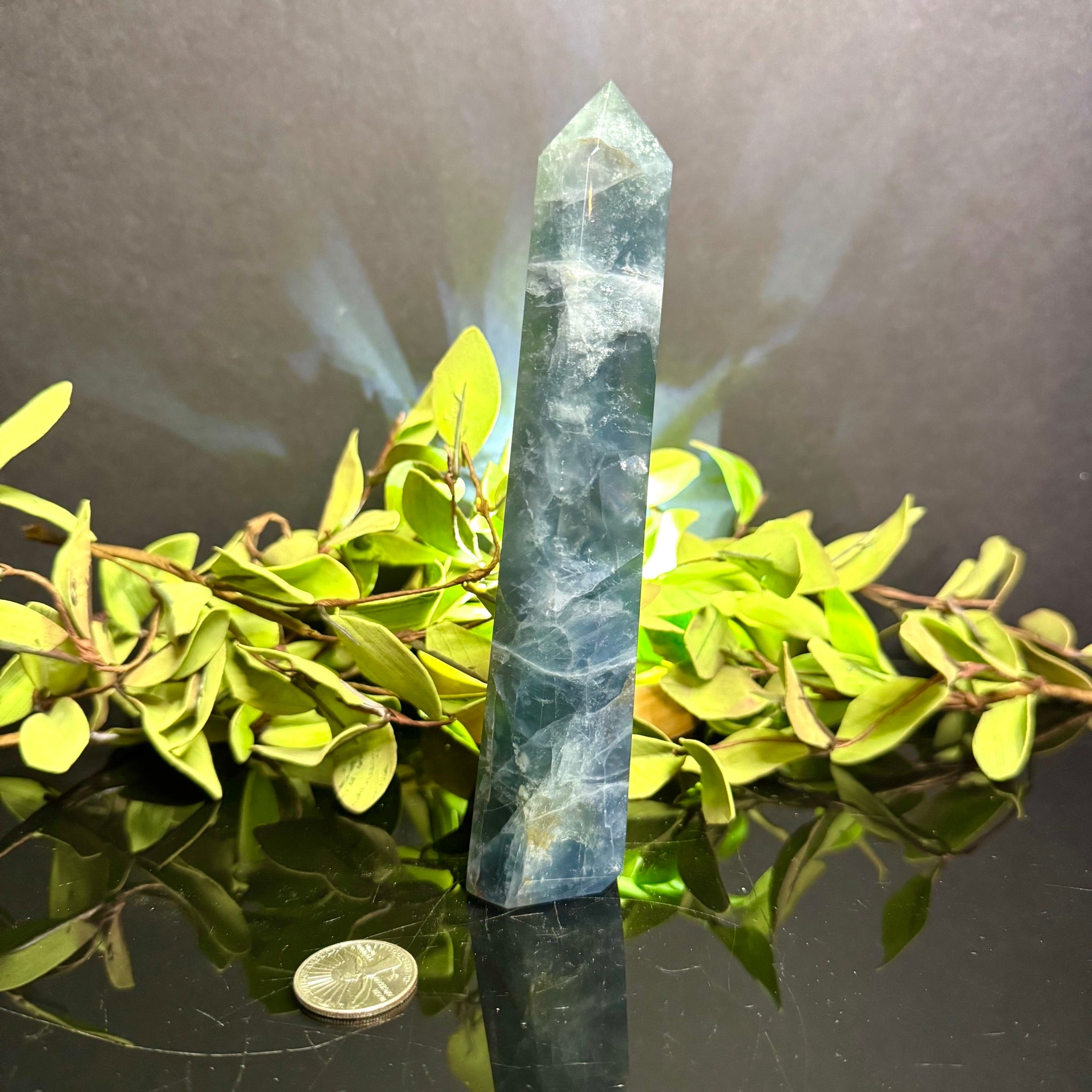 Blue-Green Fluorite Tower
