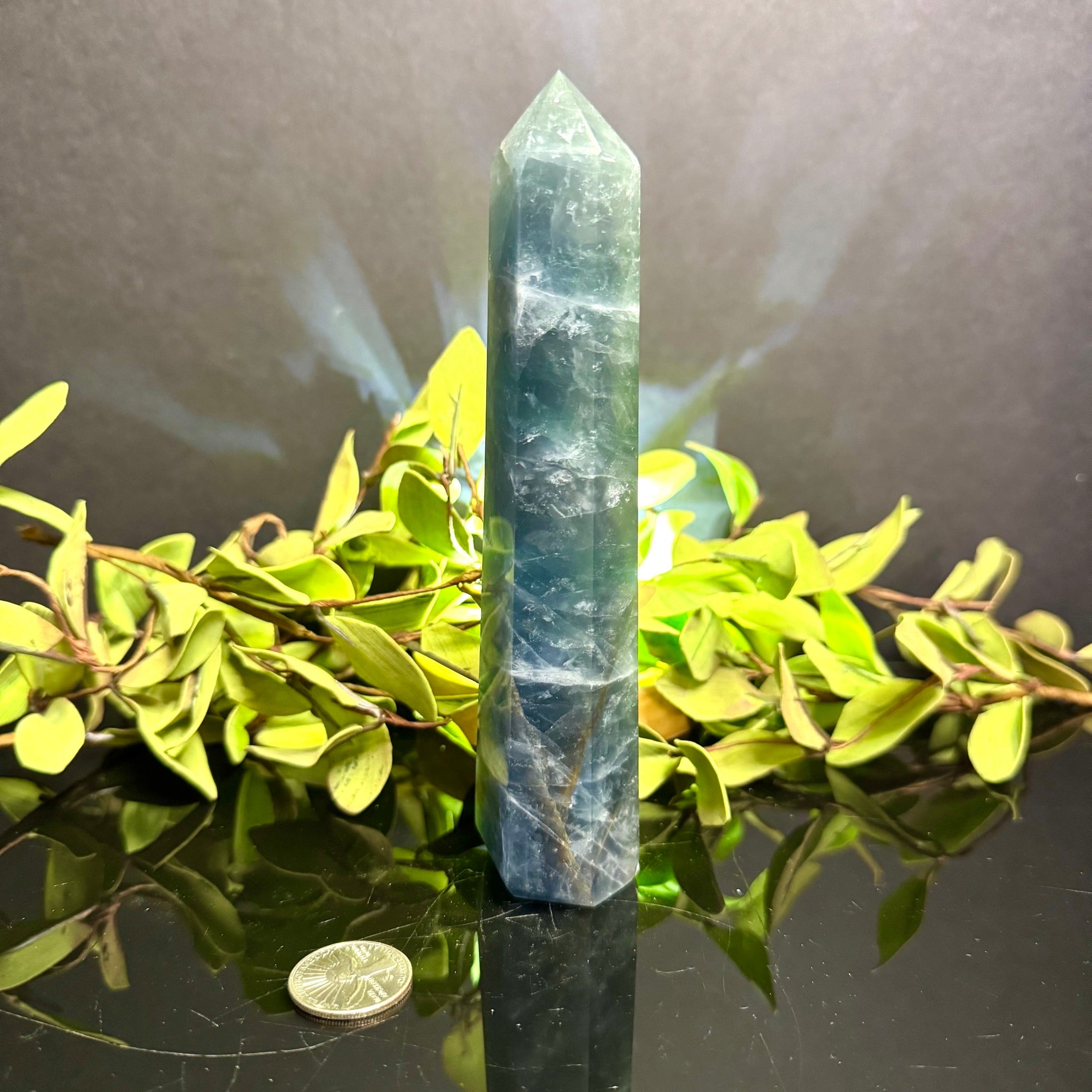 Blue-Green Fluorite Tower