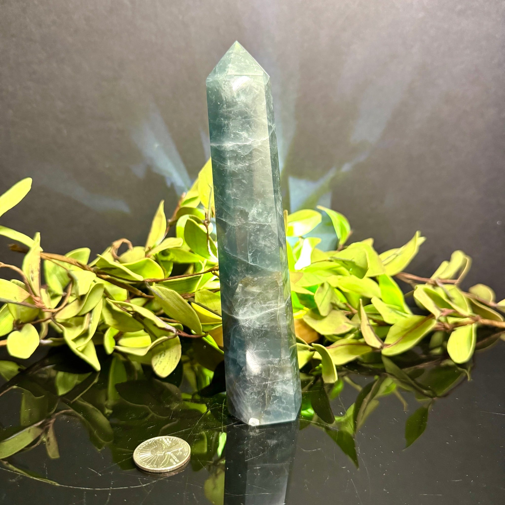 Blue-Green Fluorite Tower