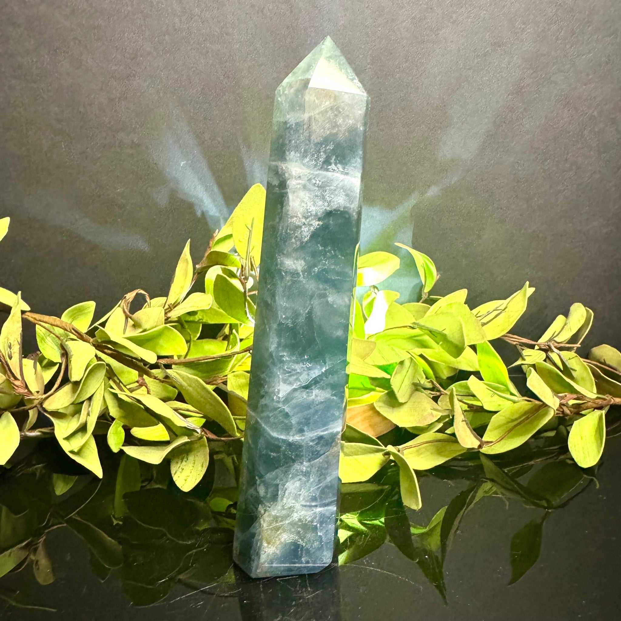 Blue-Green Fluorite Tower
