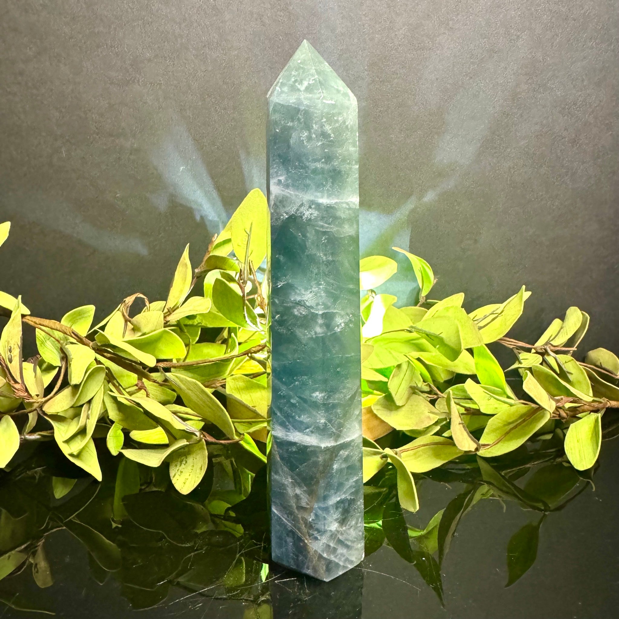 Blue-Green Fluorite Tower