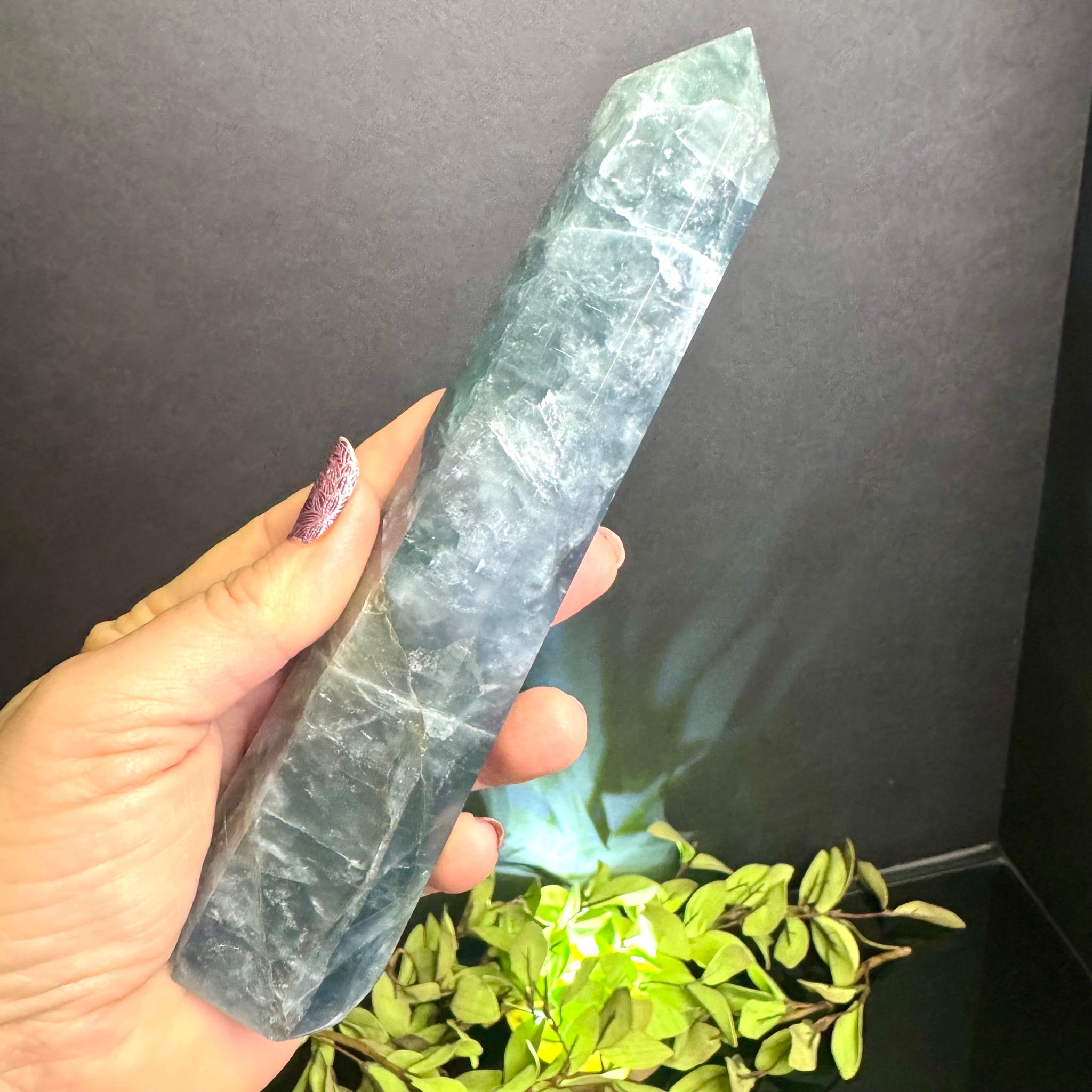 Blue-Green Fluorite Tower
