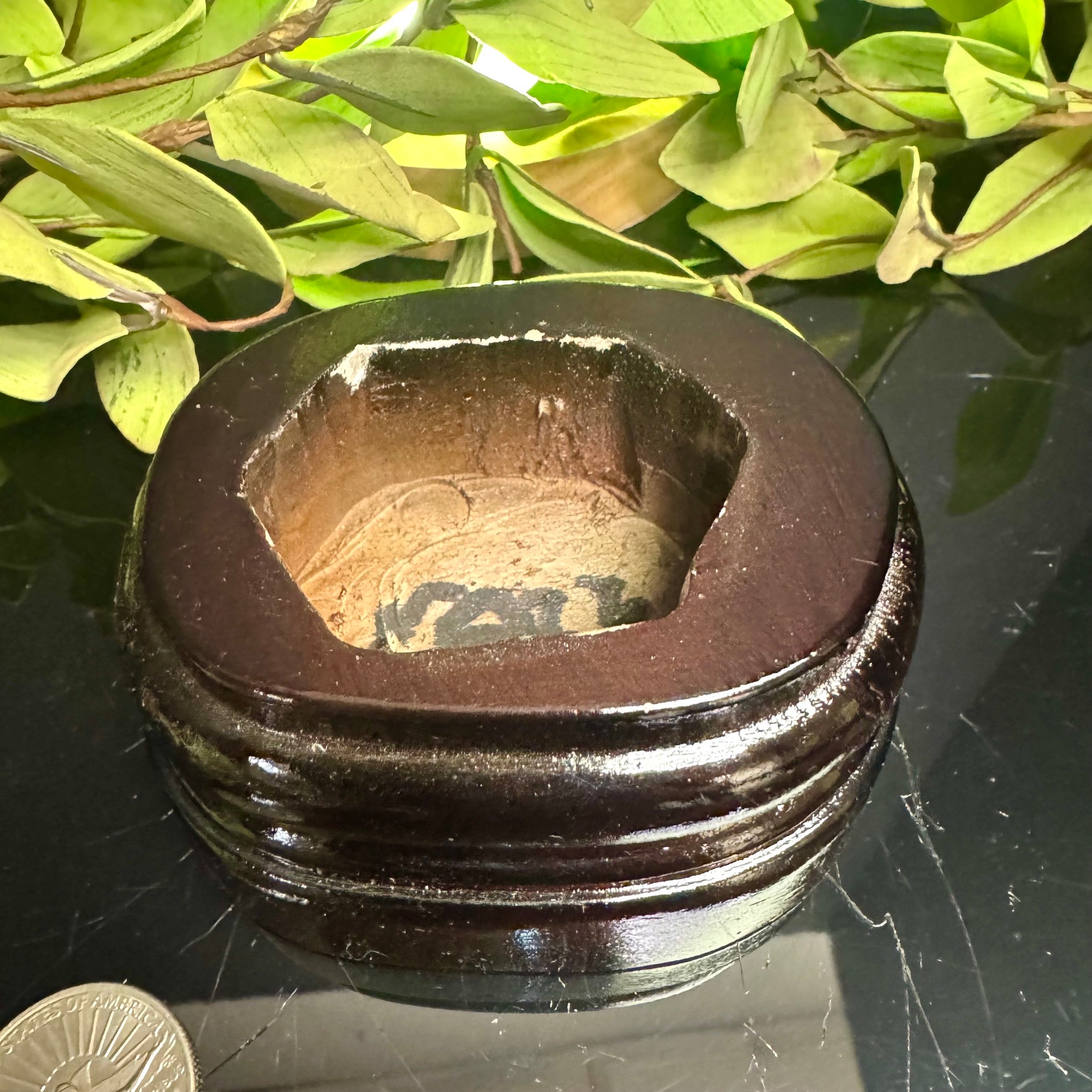 Citrine Tower on Wooden Base