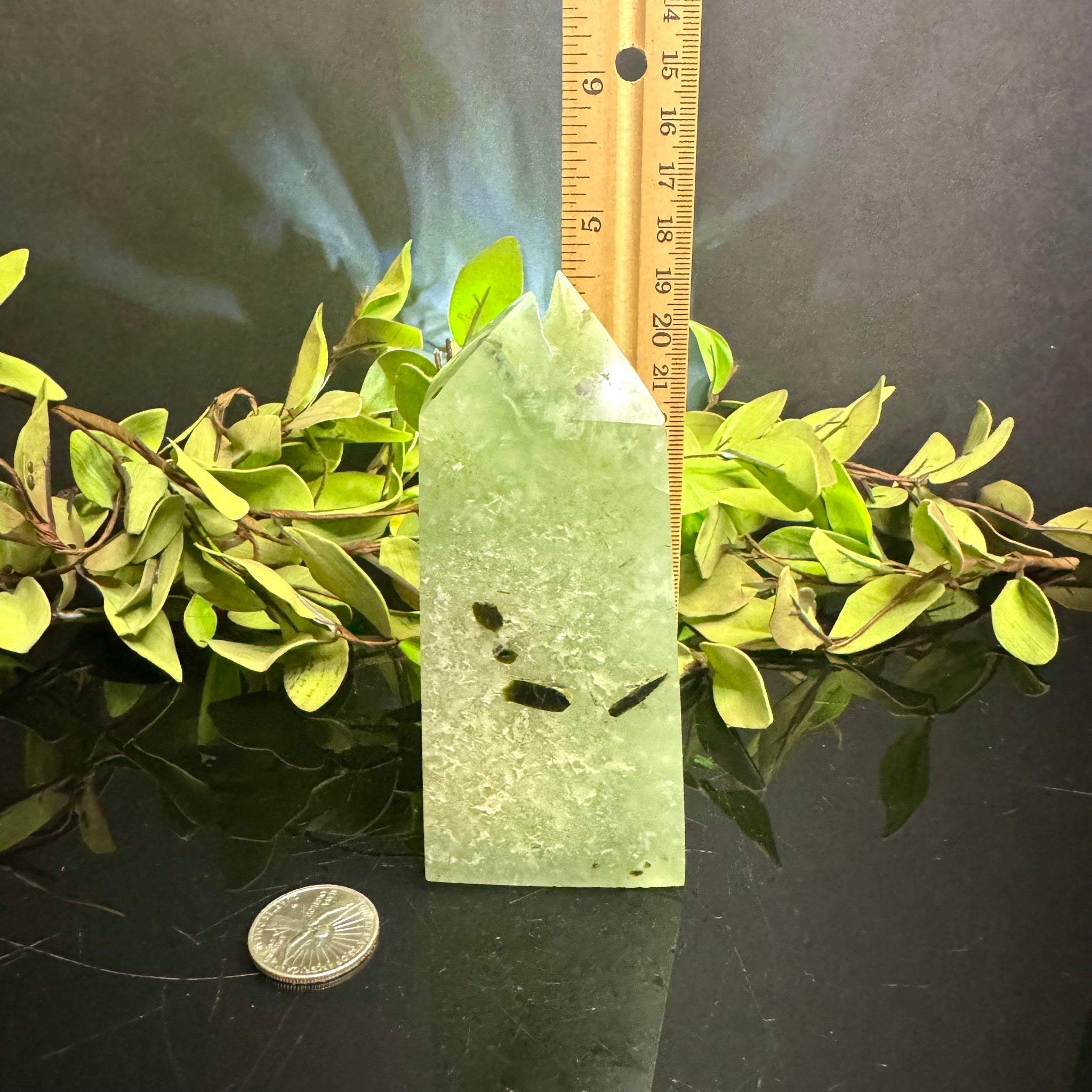 Prehnite with Epidote Tower