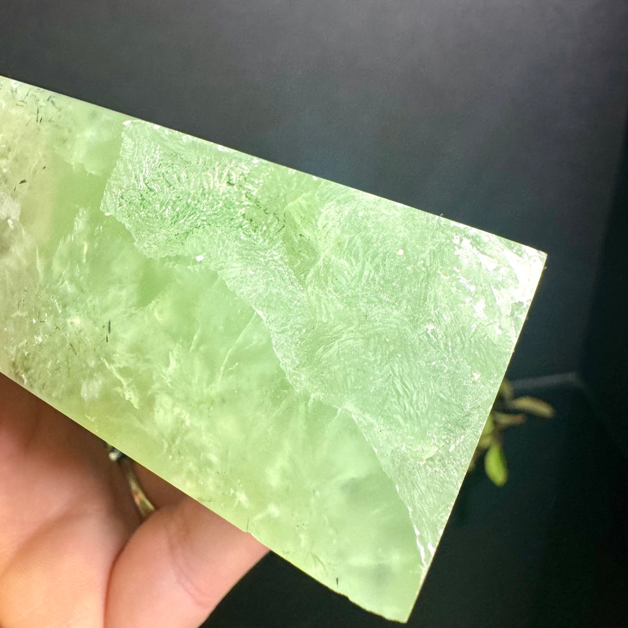 Prehnite with Epidote Tower
