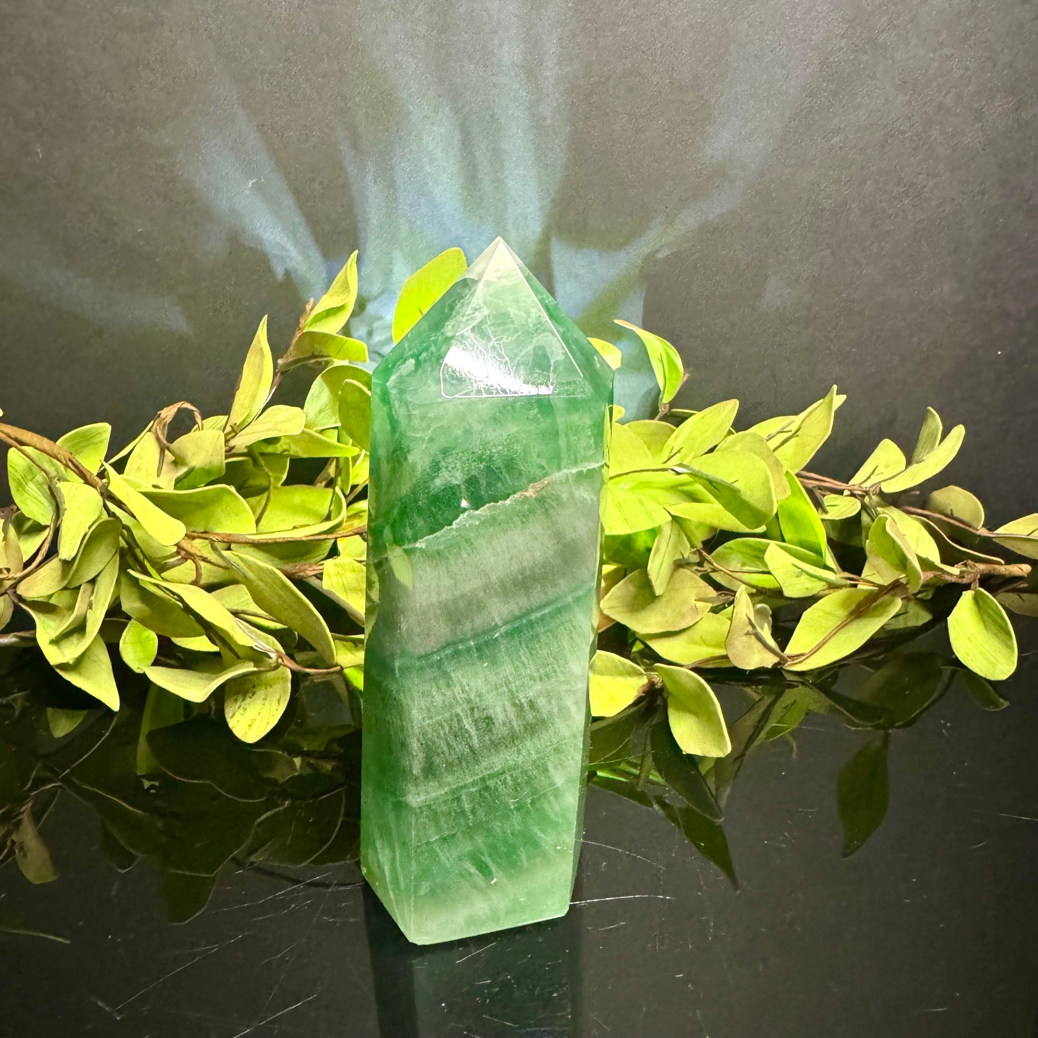 Green Fluorite Tower