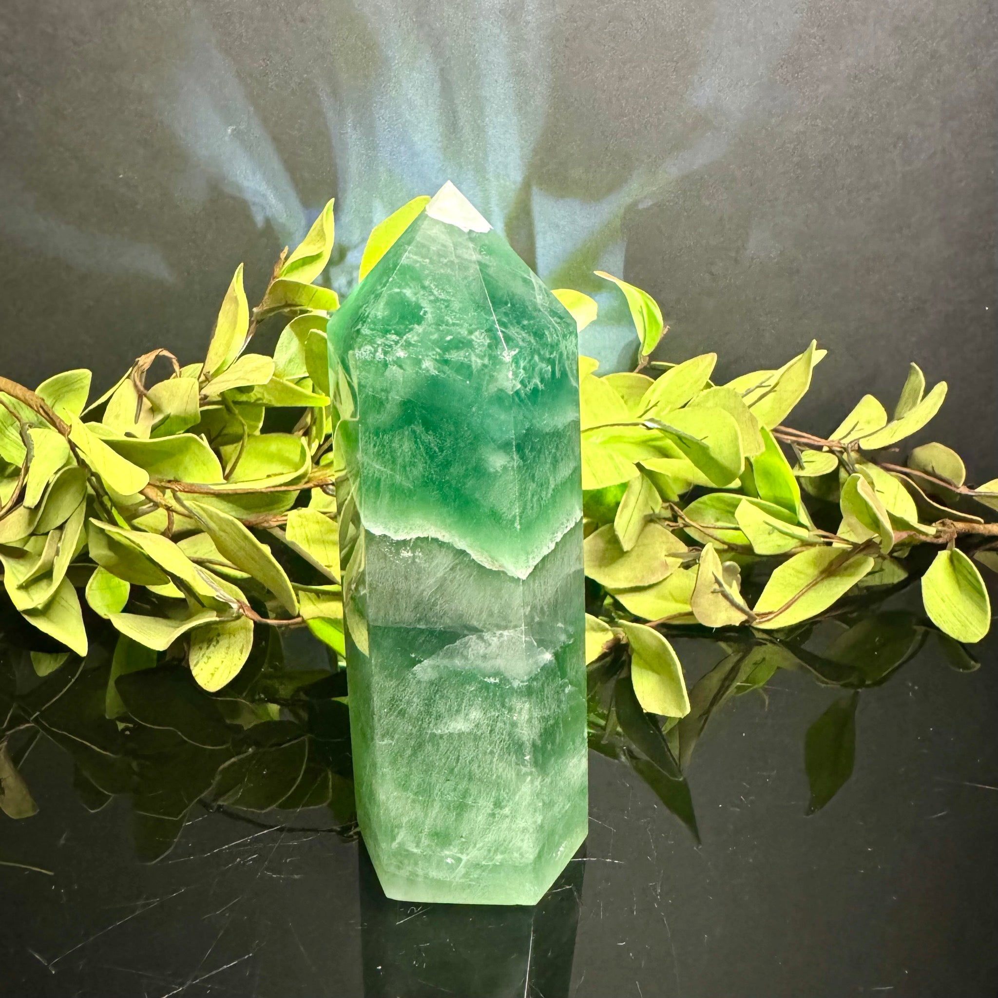 Green Fluorite Tower