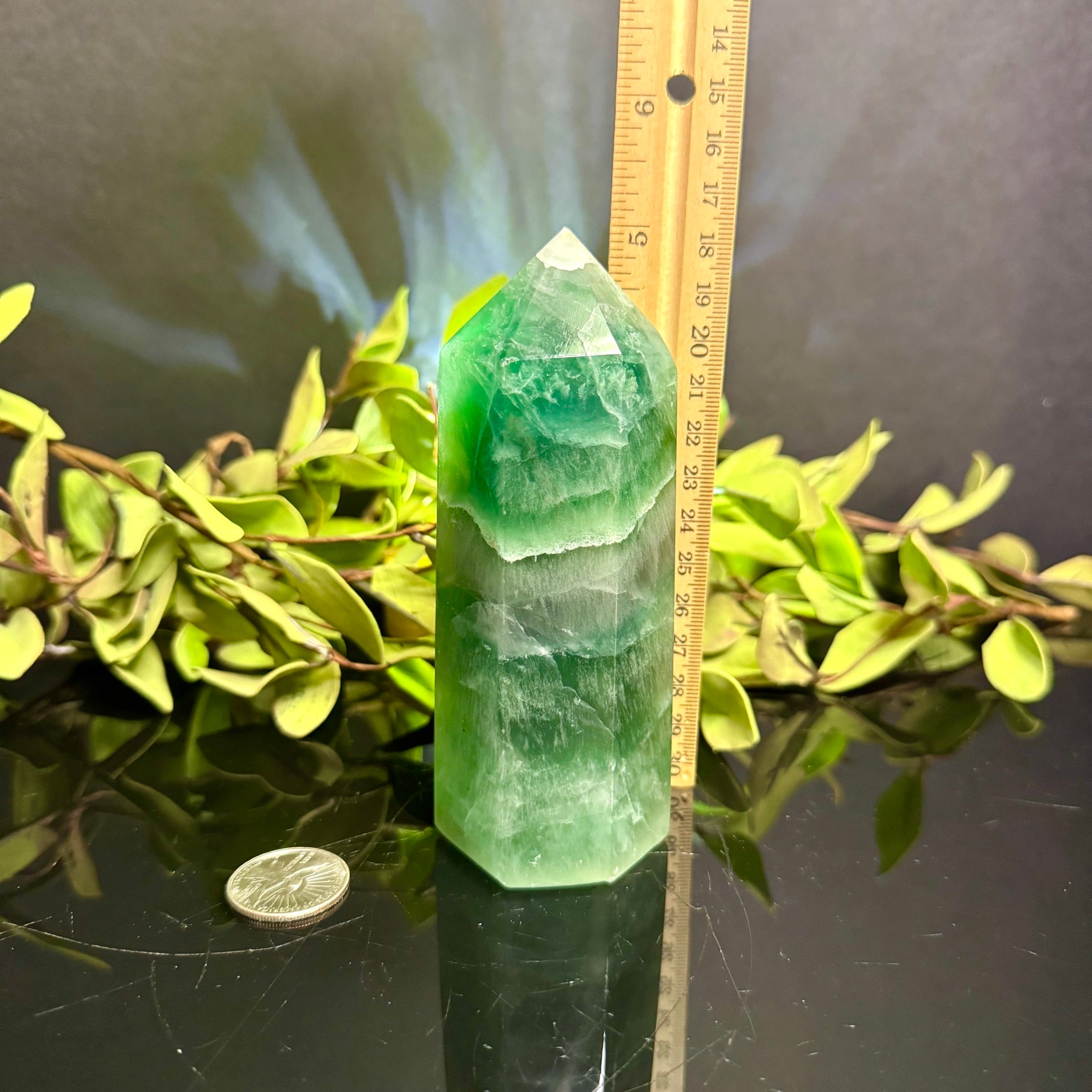 Green Fluorite Tower
