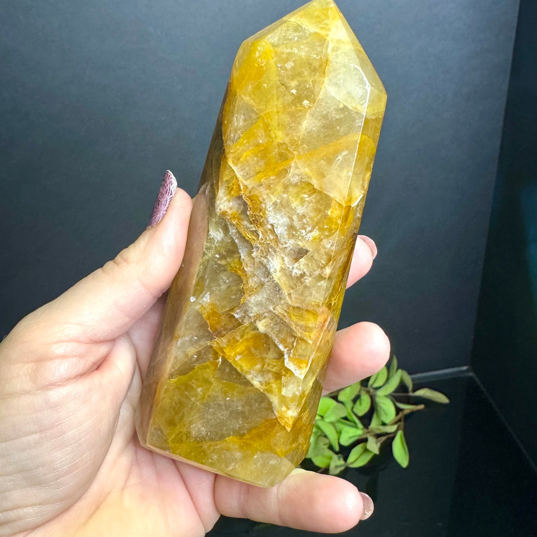 Golden Healer Quartz Tower