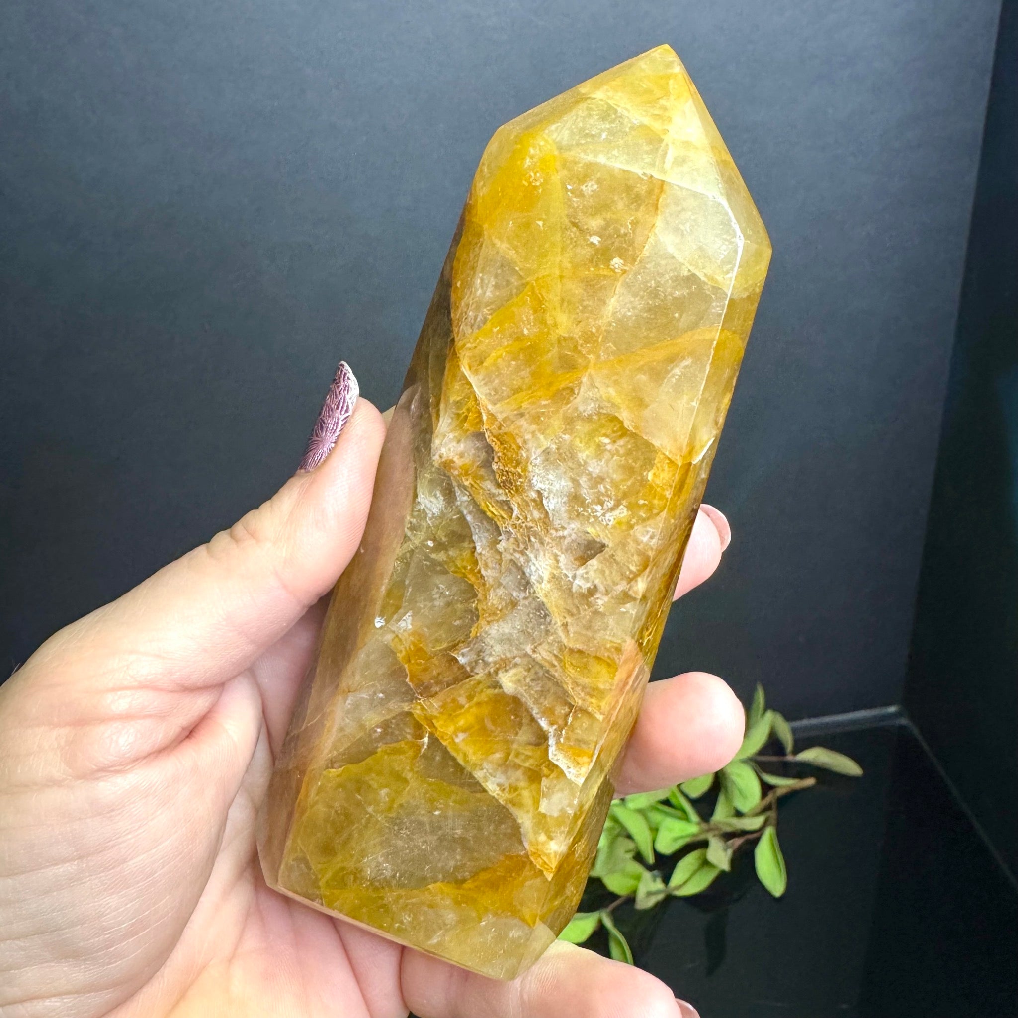 Golden Healer Quartz Tower