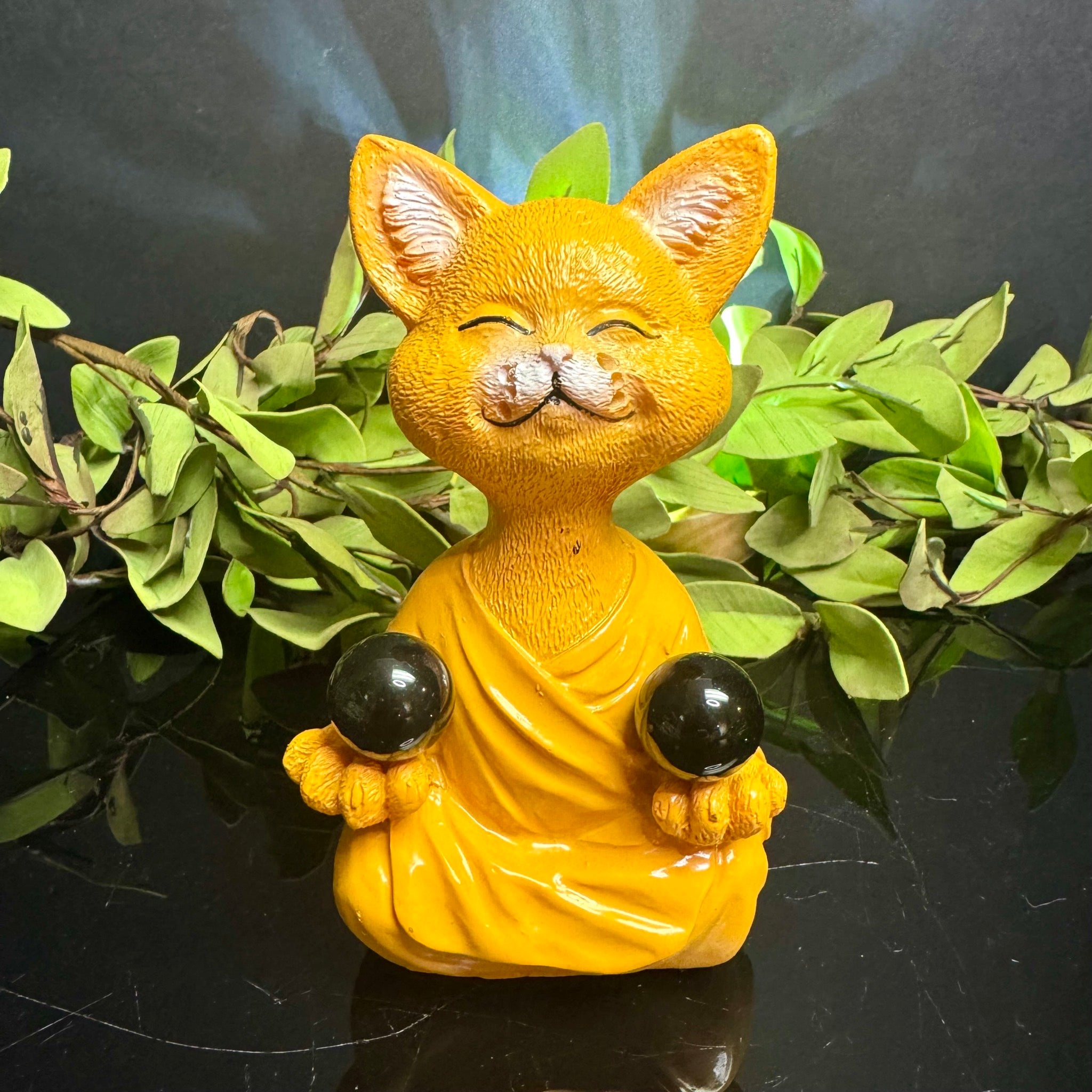 Orange Meditating Cat