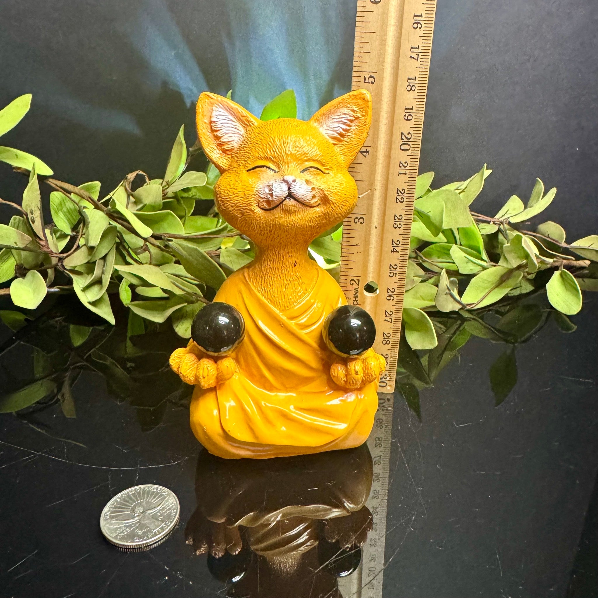 Orange Meditating Cat