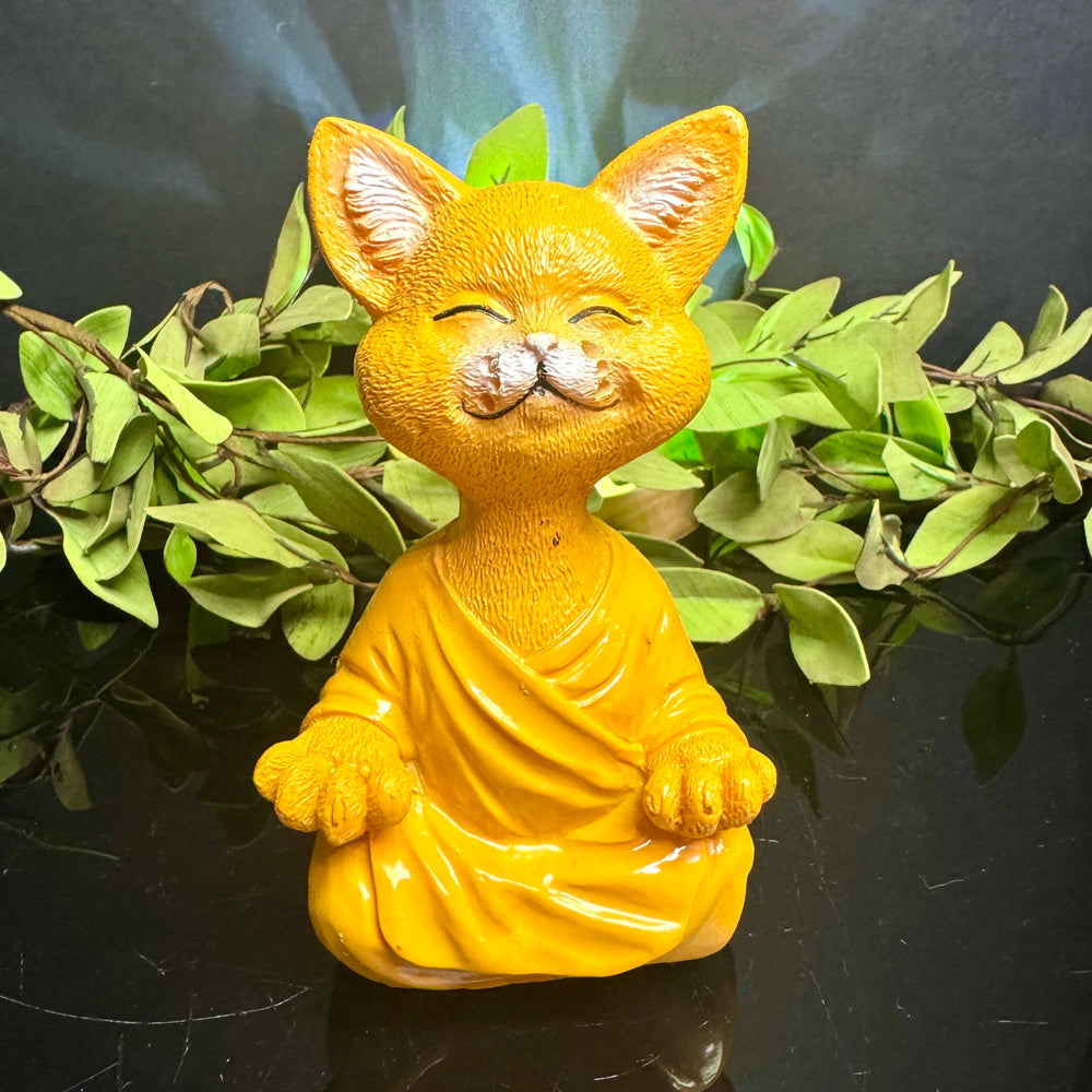 Orange Meditating Cat