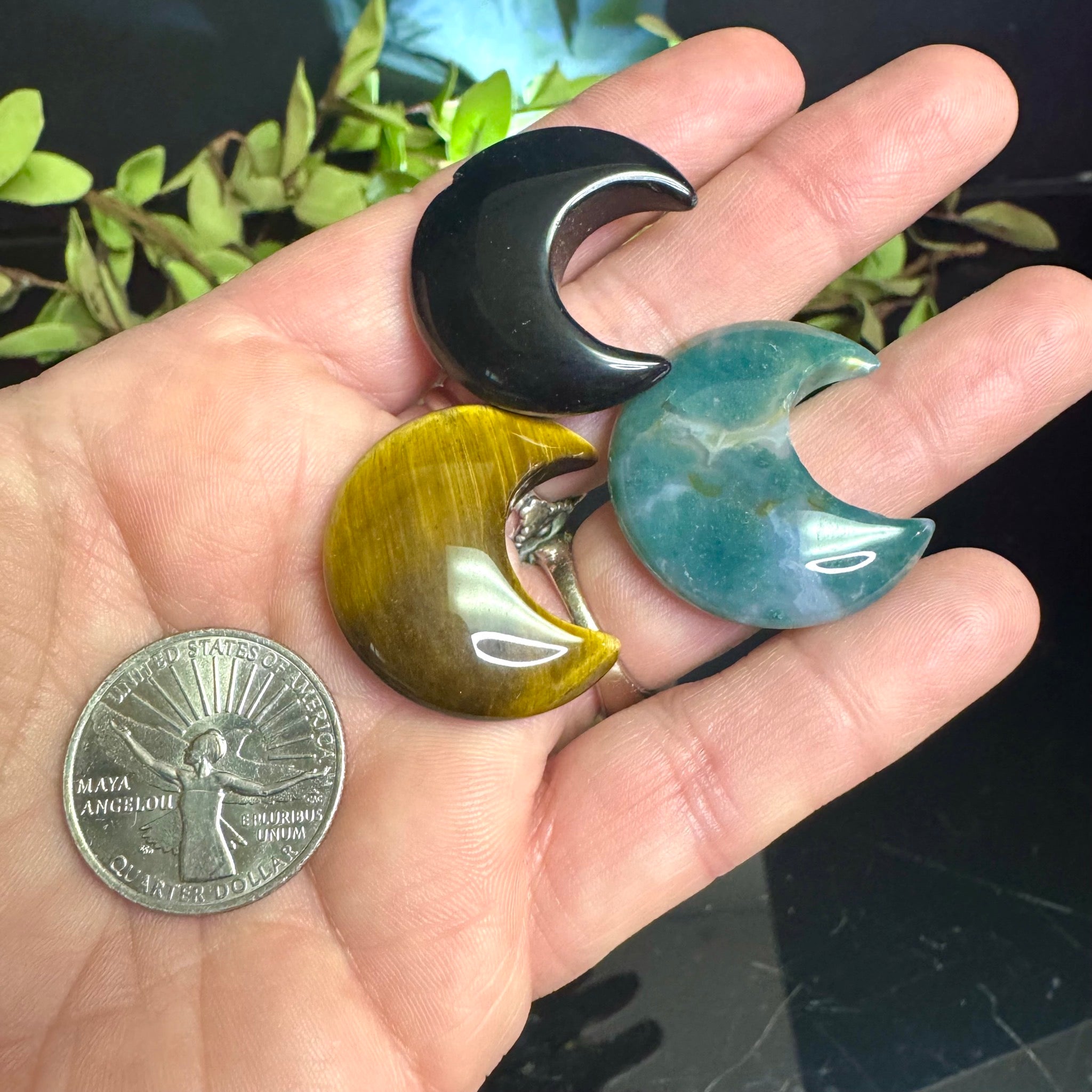 Mystery Crystal Crescent Moon