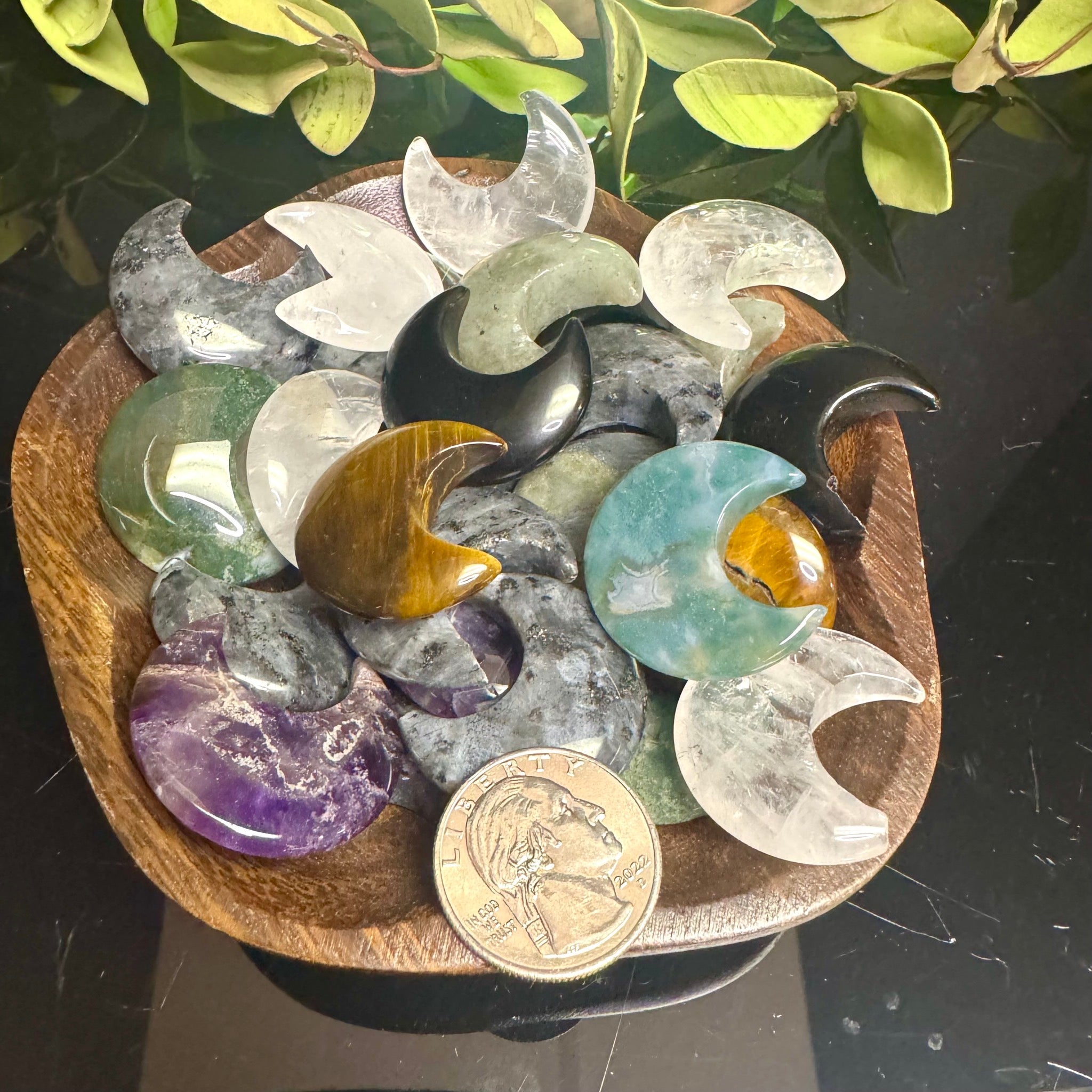 Mystery Crystal Crescent Moon