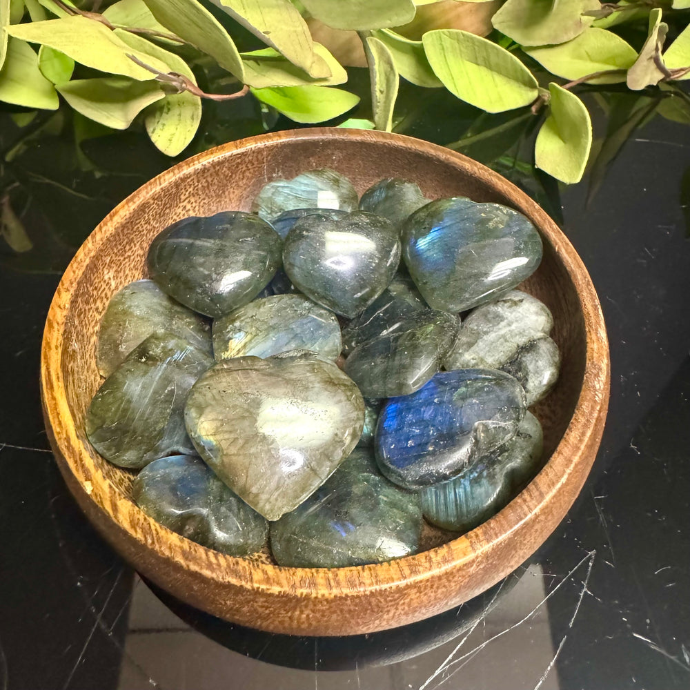 Labradorite Heart