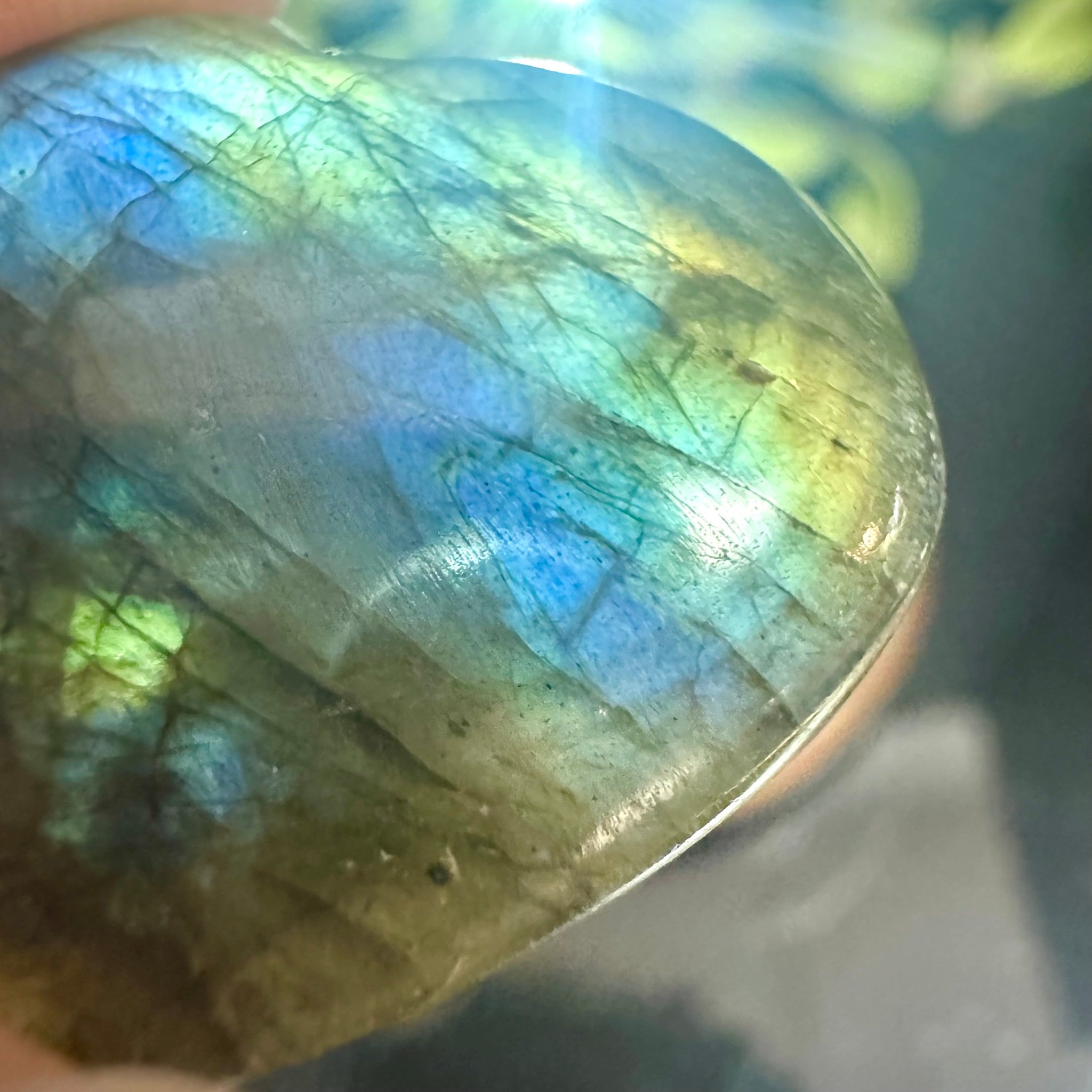 Labradorite Heart