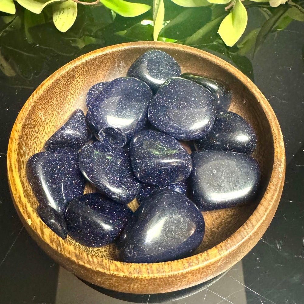 Blue Goldstone Tumble