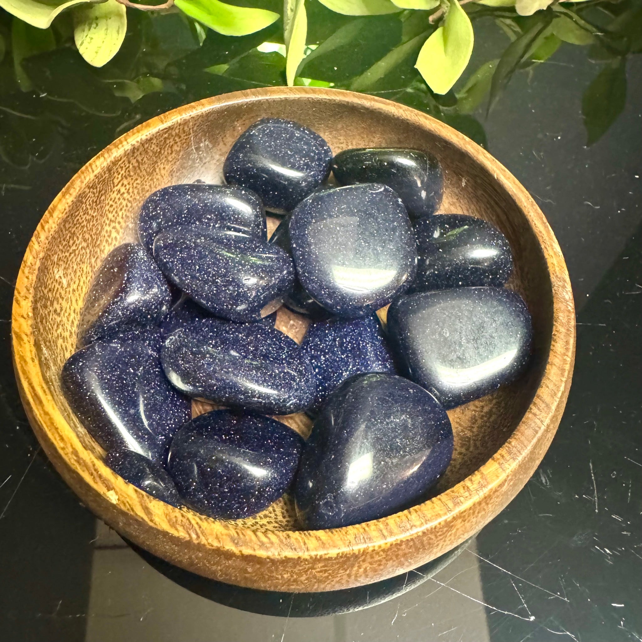 Blue Goldstone Tumble