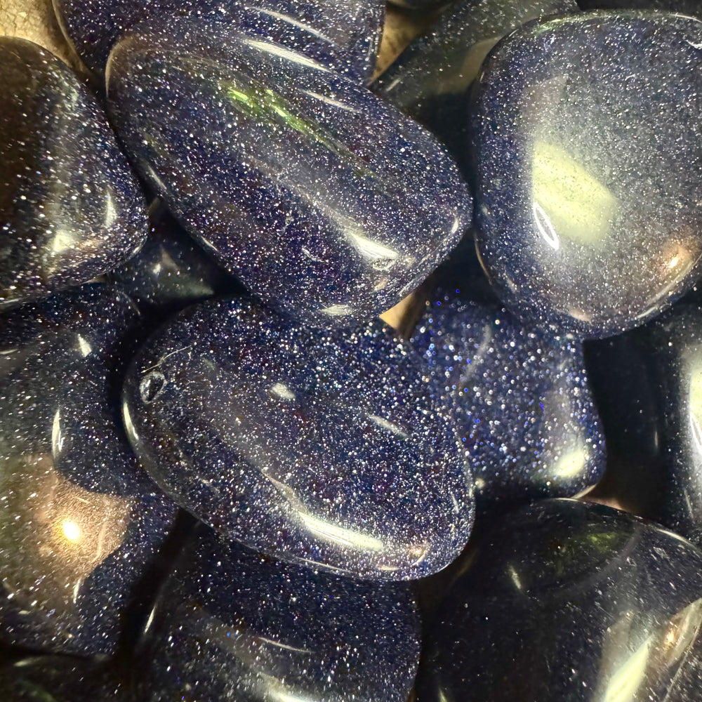 Blue Goldstone Tumble