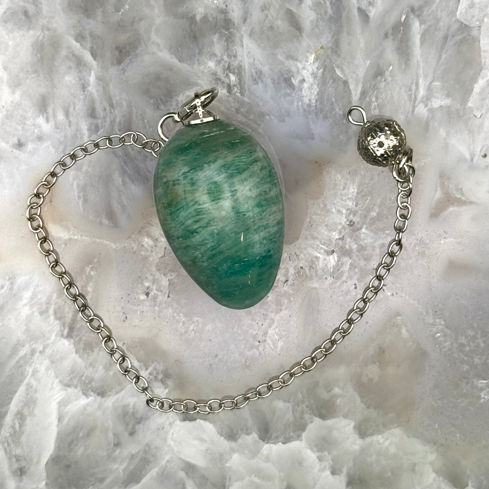 Amazonite Egg Shaped Pendulum