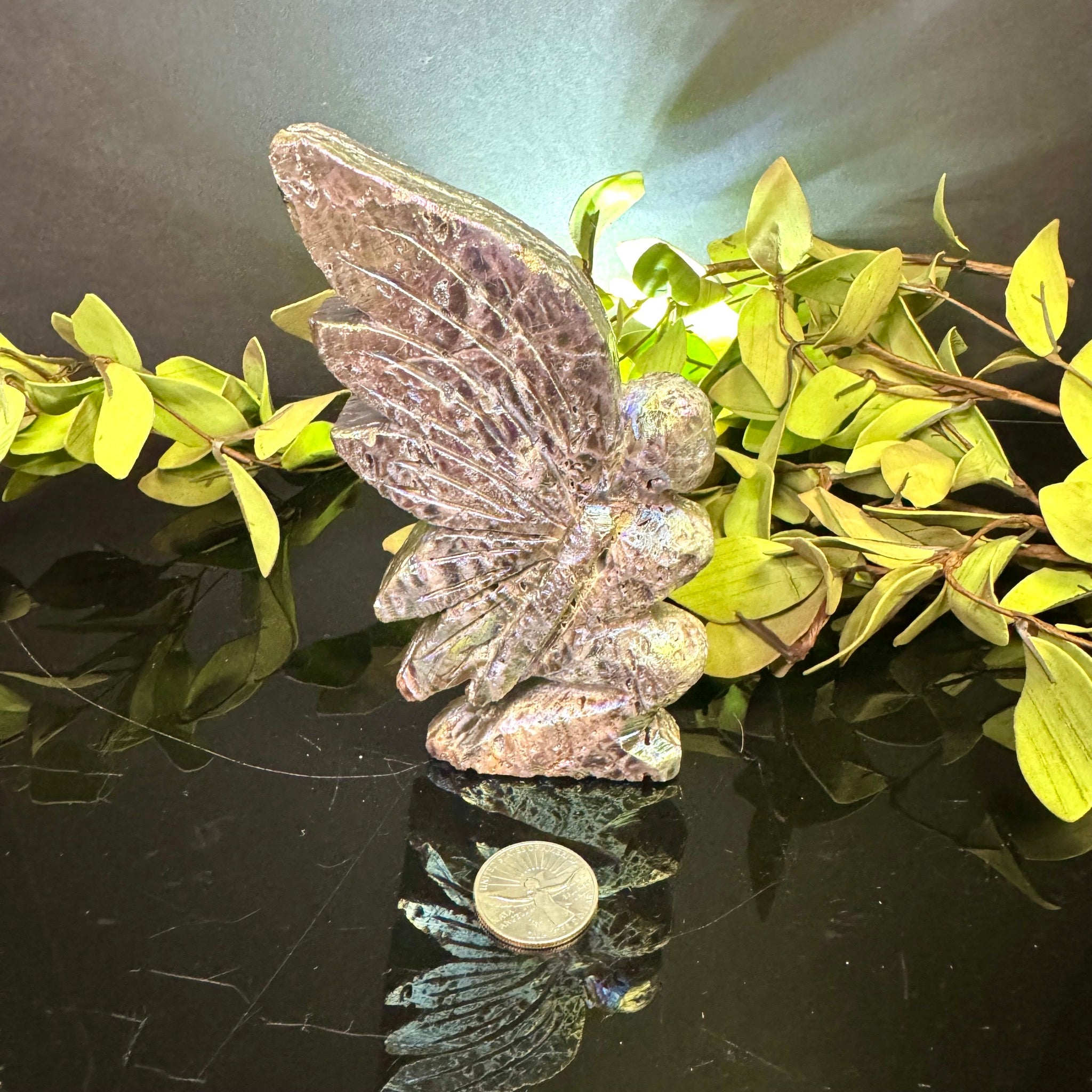 Aura Sphalerite Carved Fairy