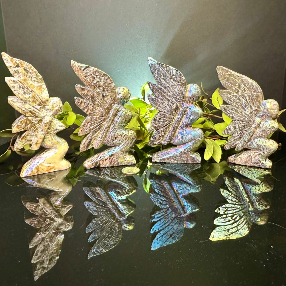 Aura Sphalerite Carved Fairy