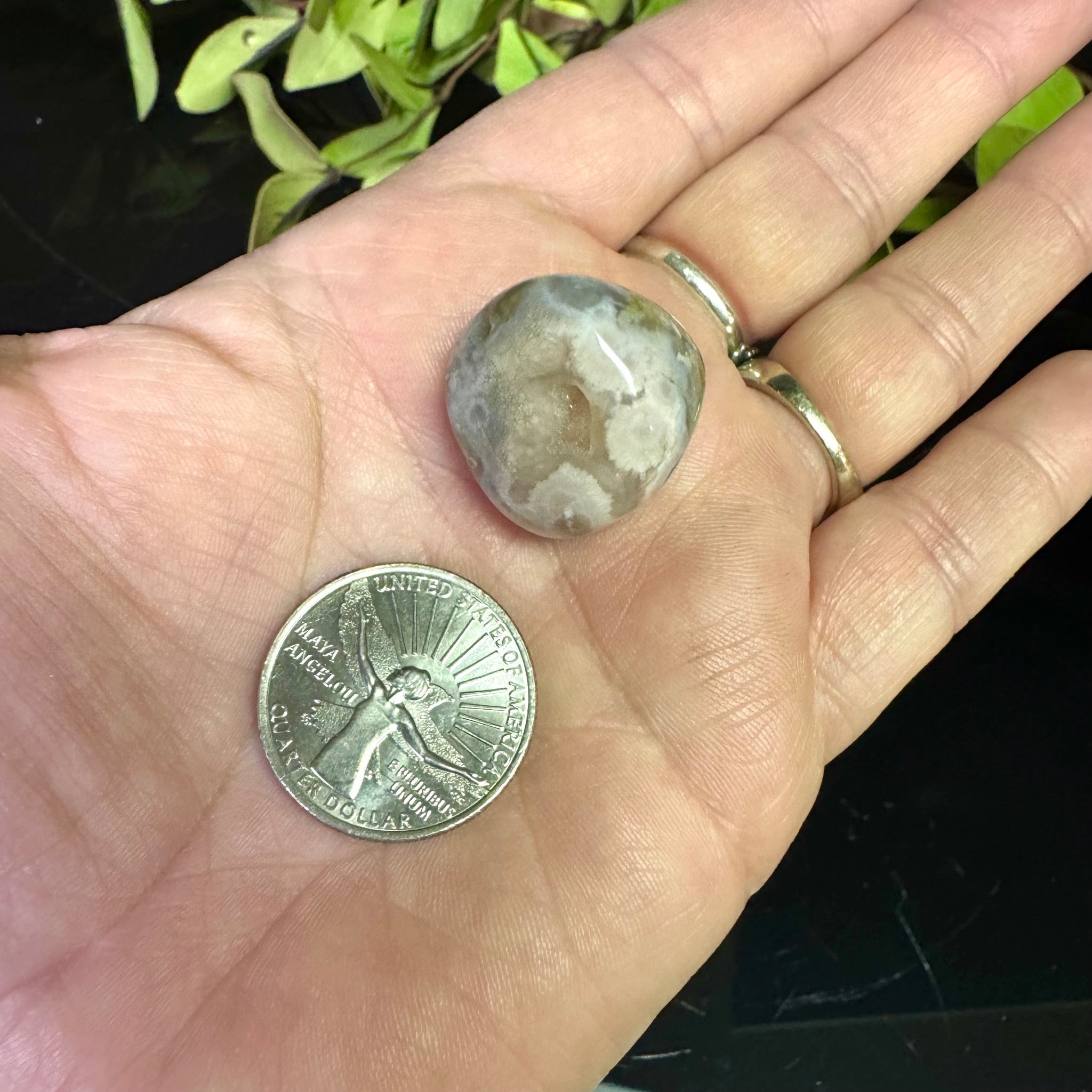 Flower Agate Tumble