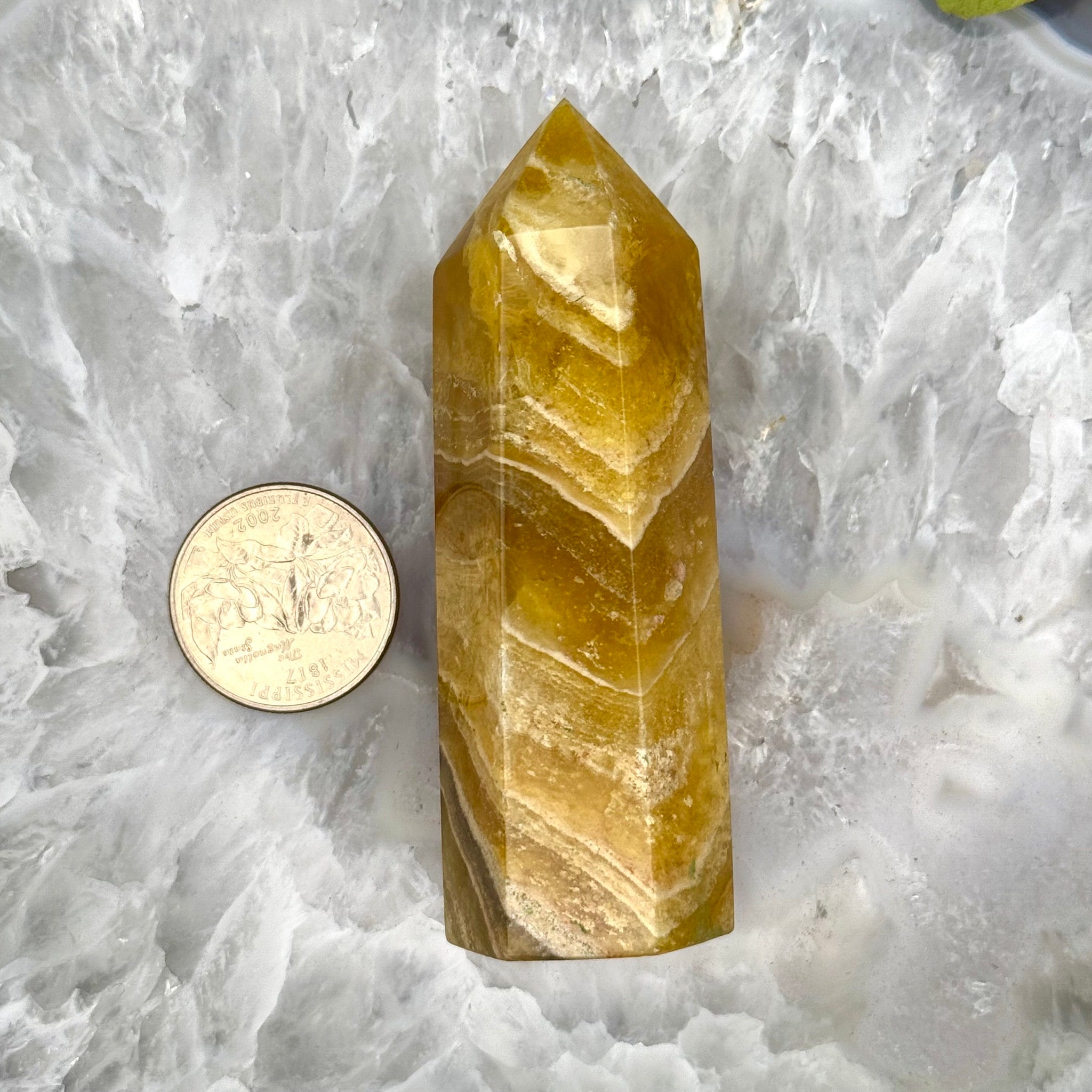 Yellow Fluorite Tower