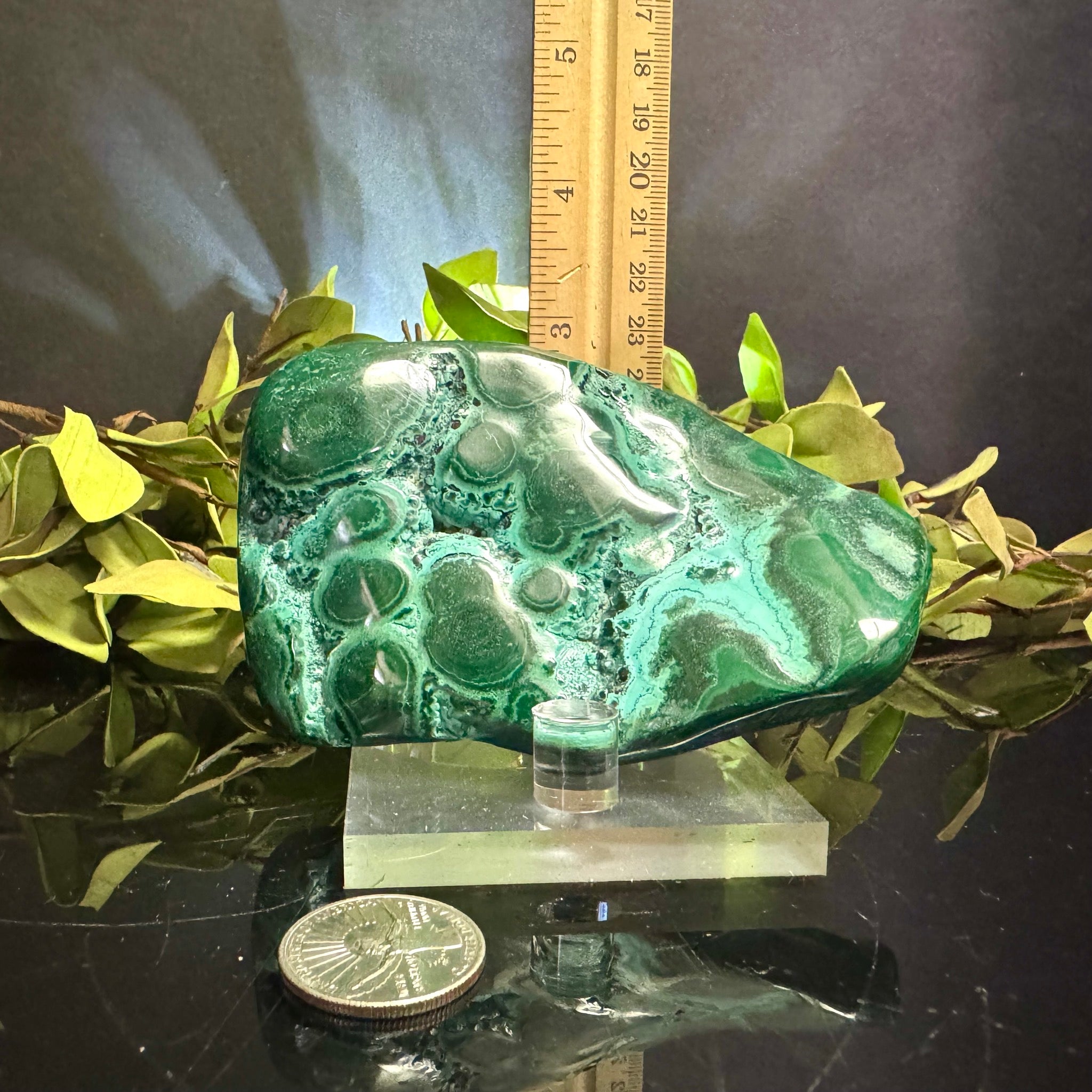 Chrysocolla & Malachite with stand
