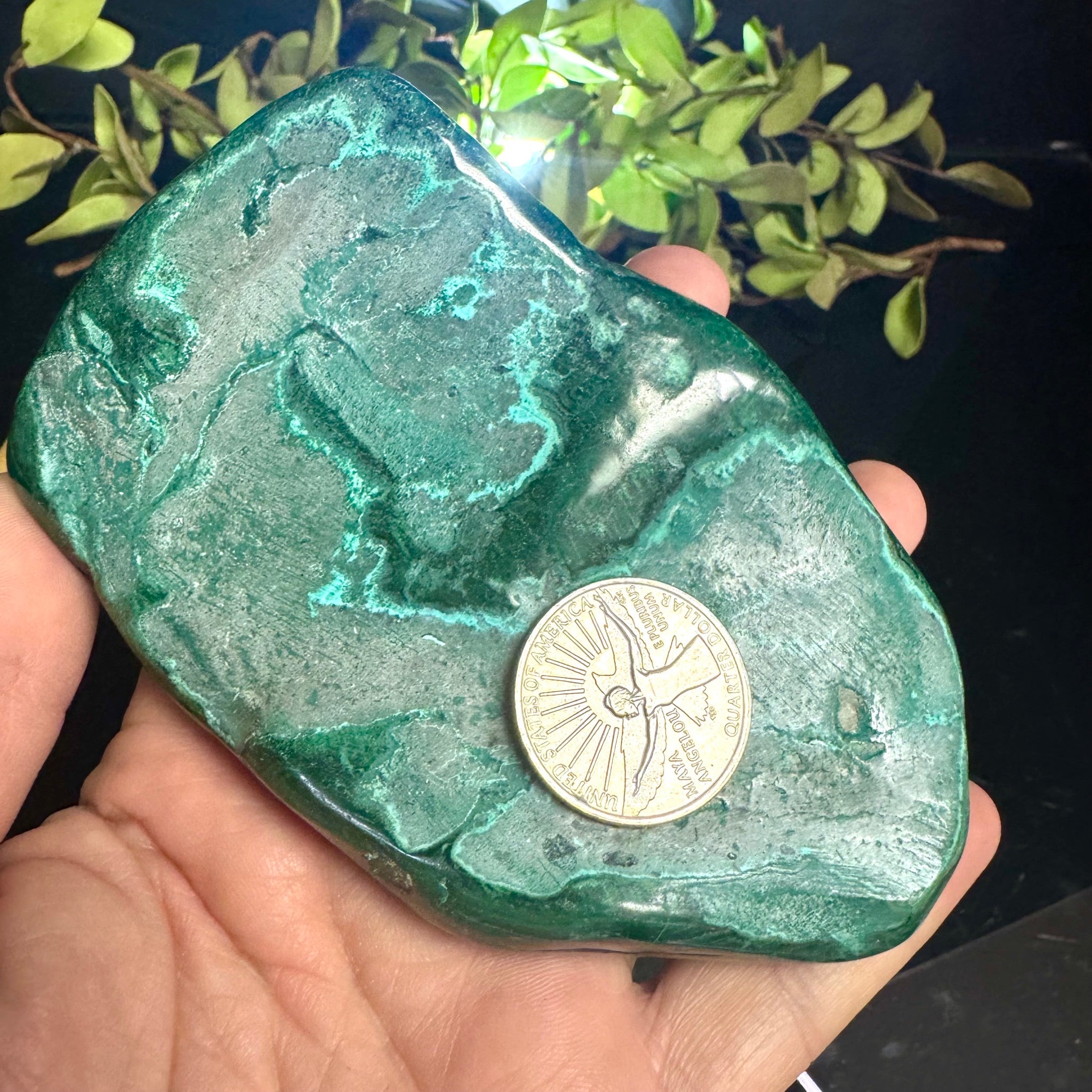 Chrysocolla & Malachite with stand