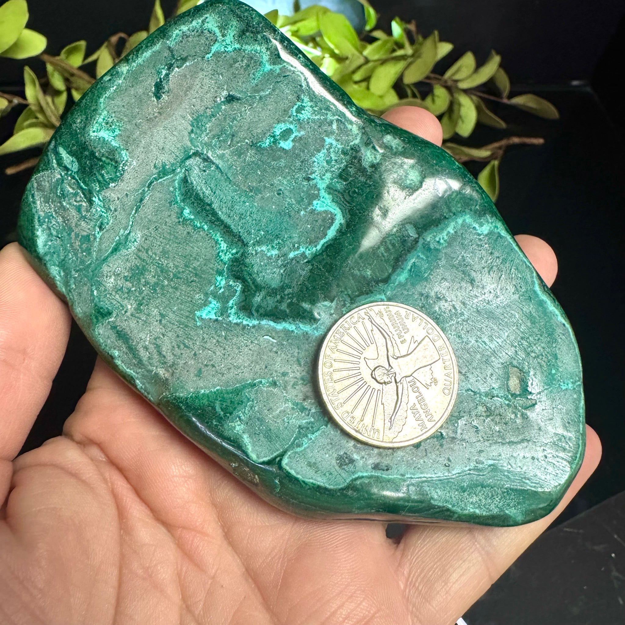 Chrysocolla & Malachite with stand
