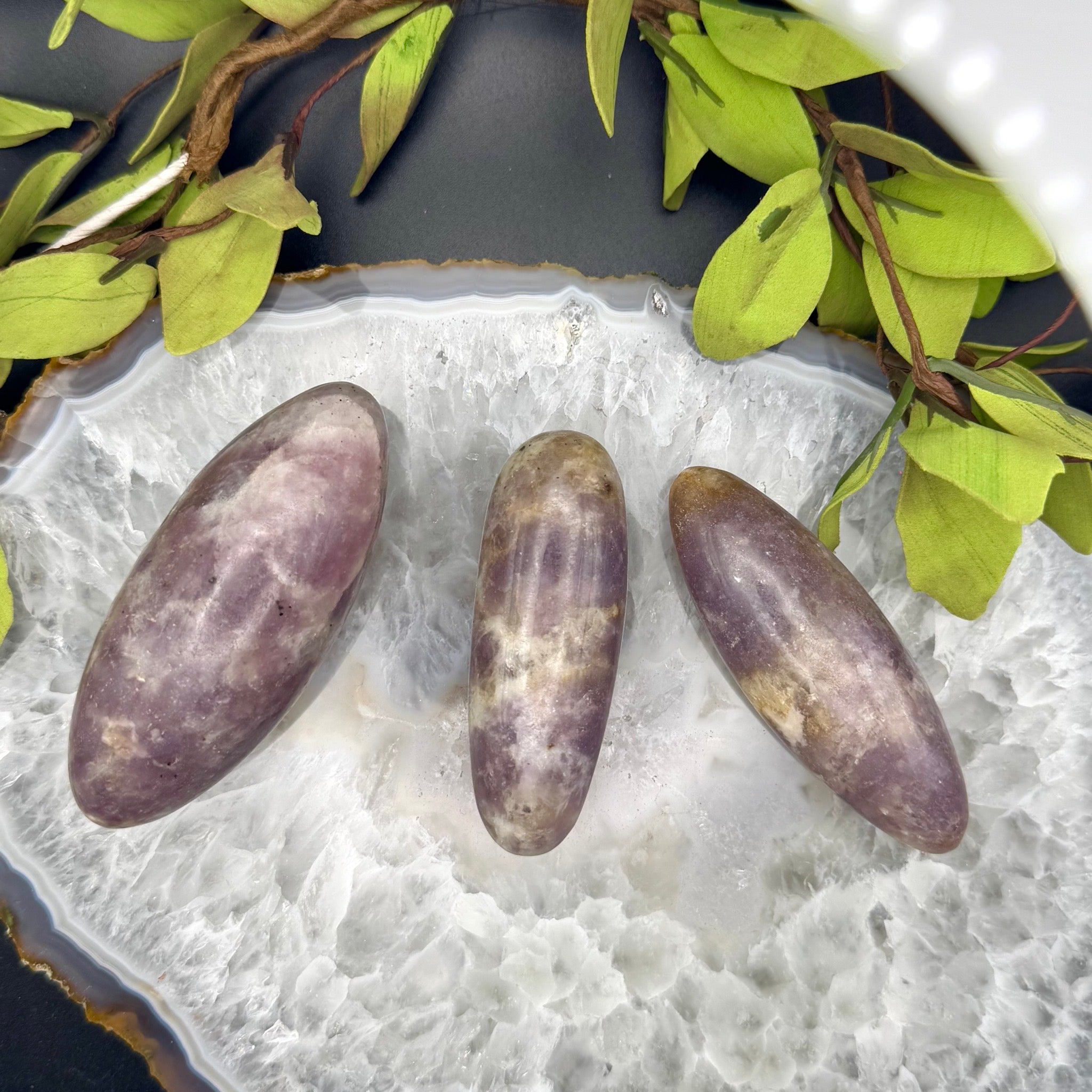 Lepidolite Carved Messager