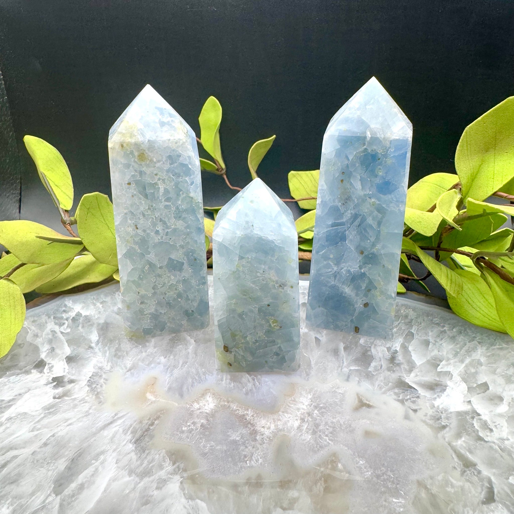 Blue Calcite Tower