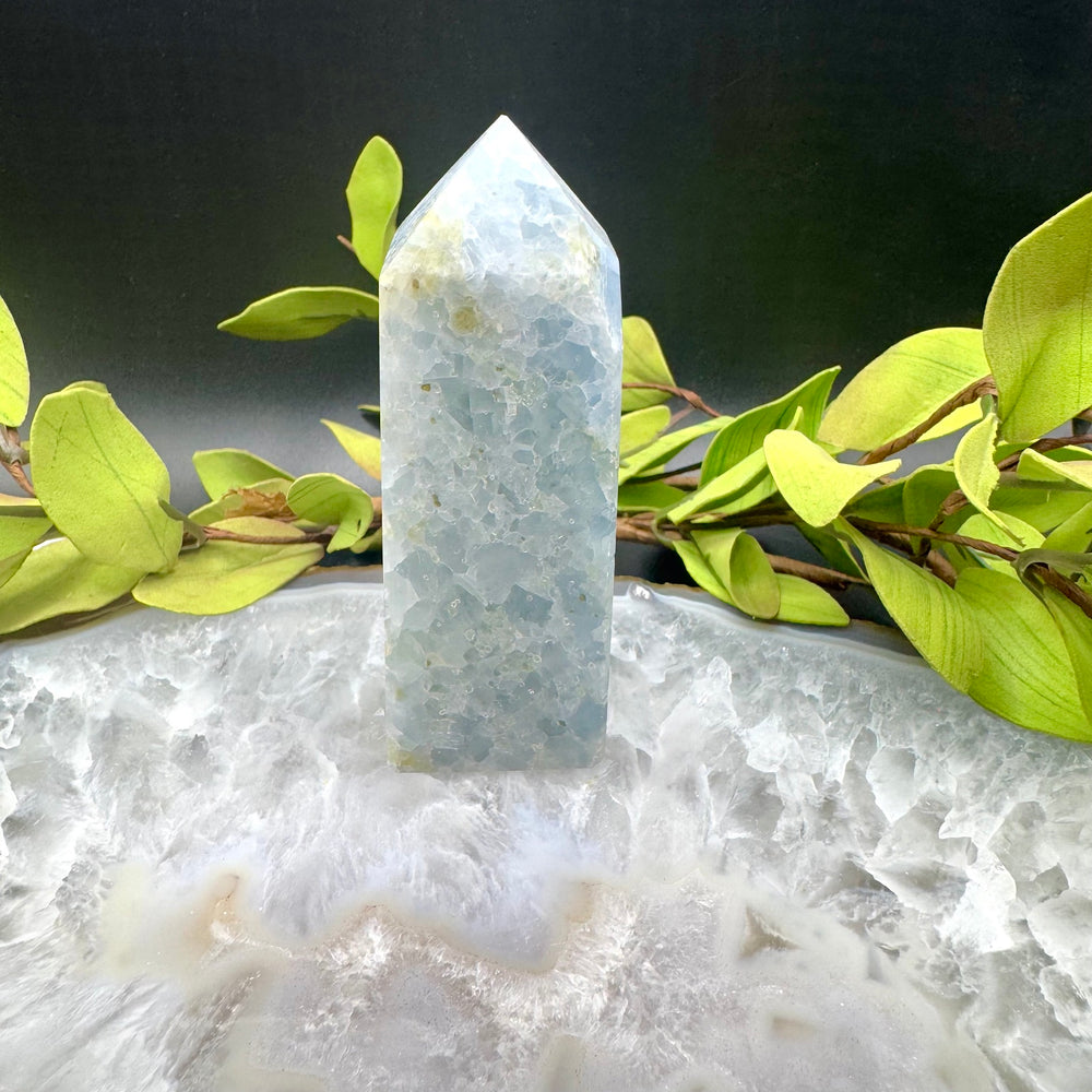 Blue Calcite Tower