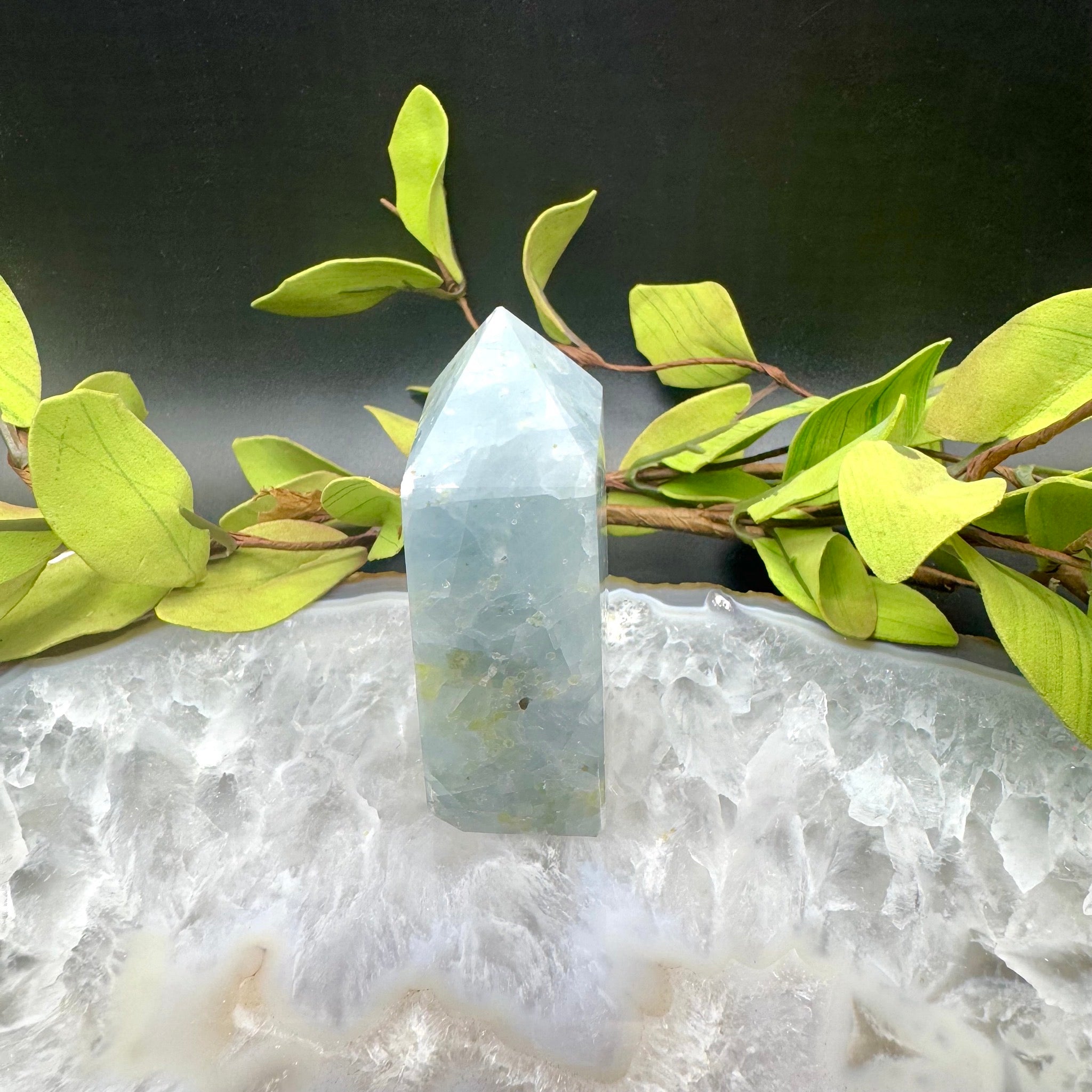 Blue Calcite Tower