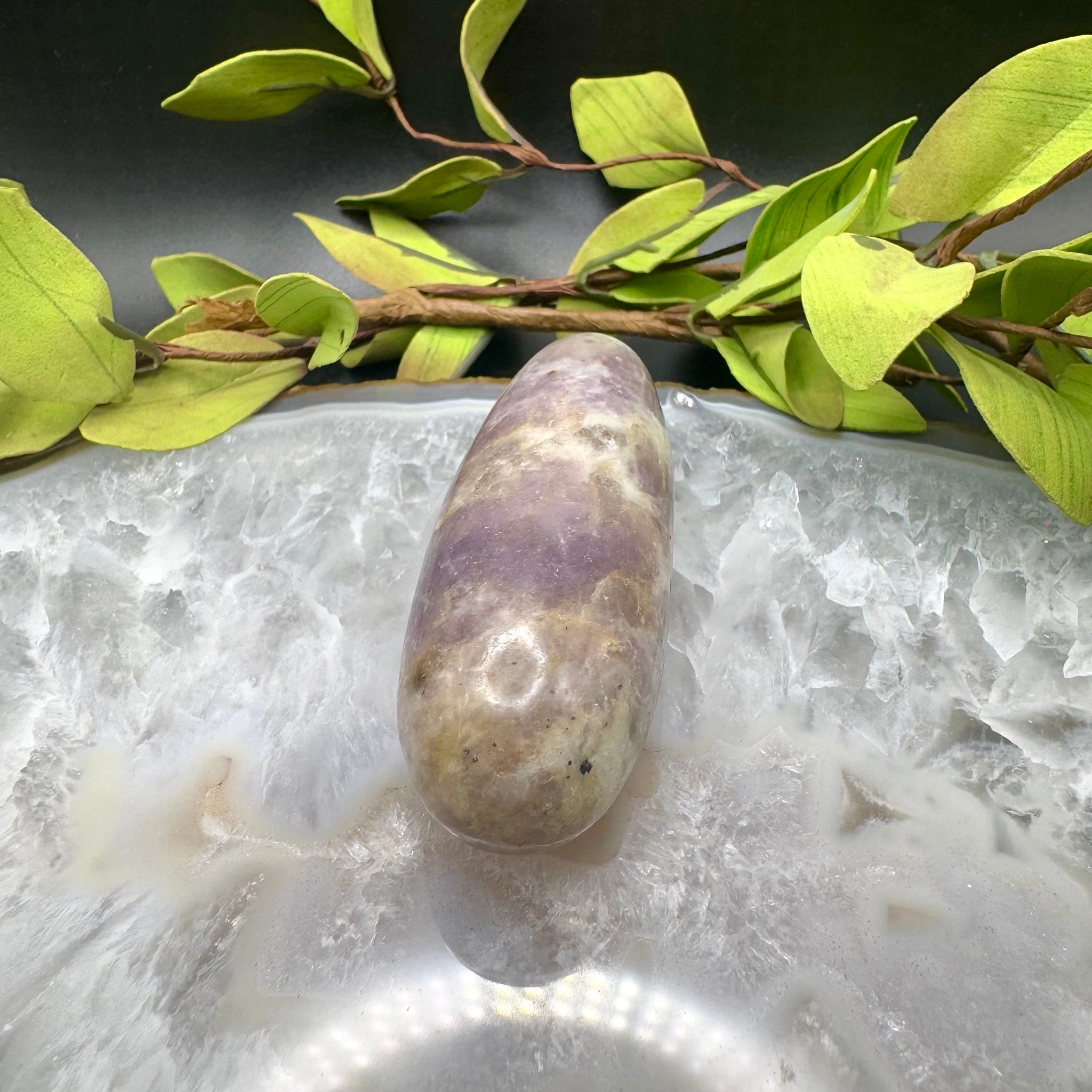 Lepidolite Carved Messager