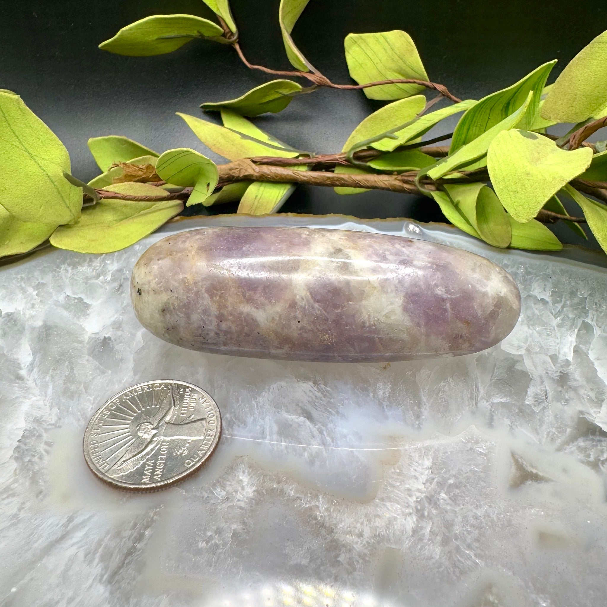 Lepidolite Carved Messager