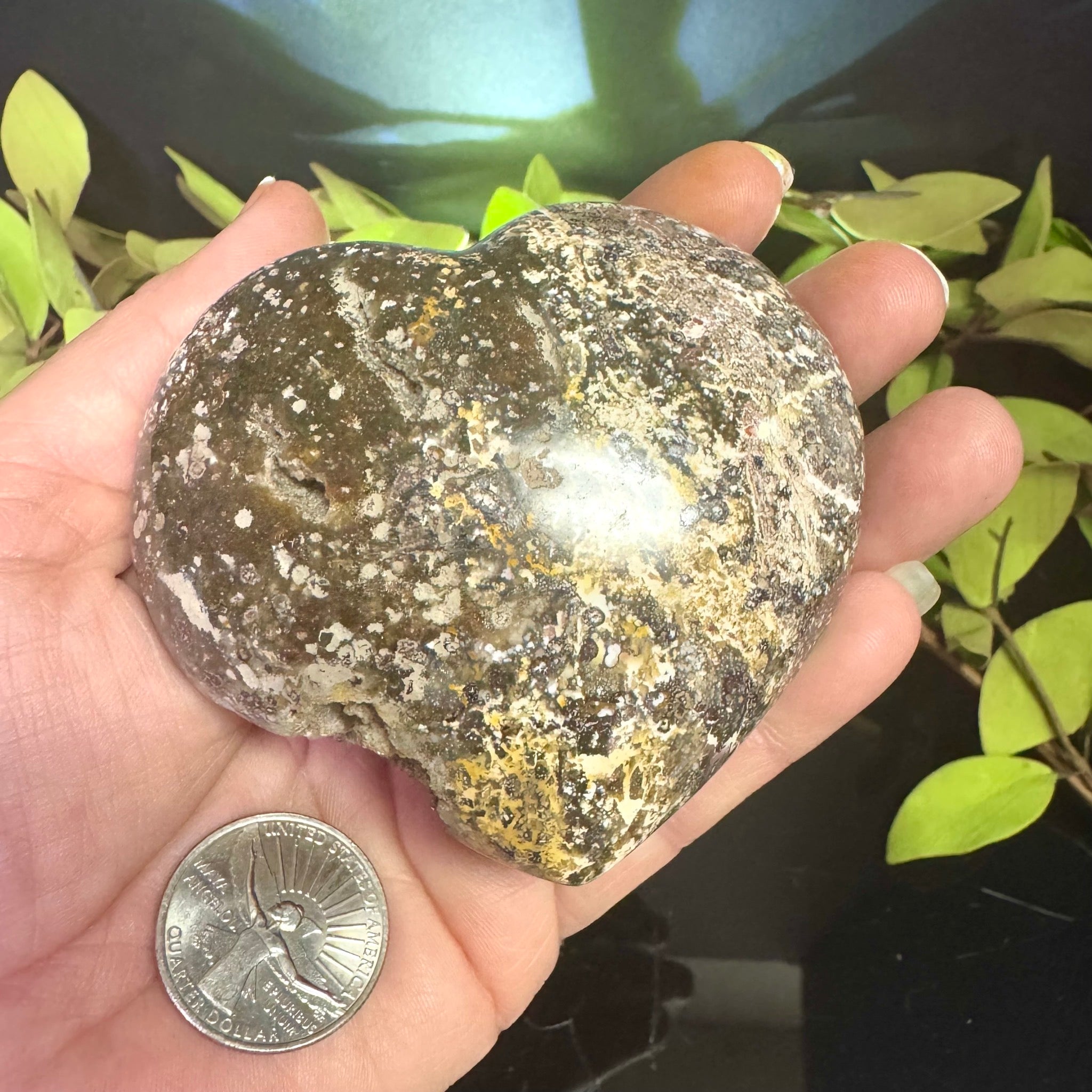 Ocean Jasper Heart