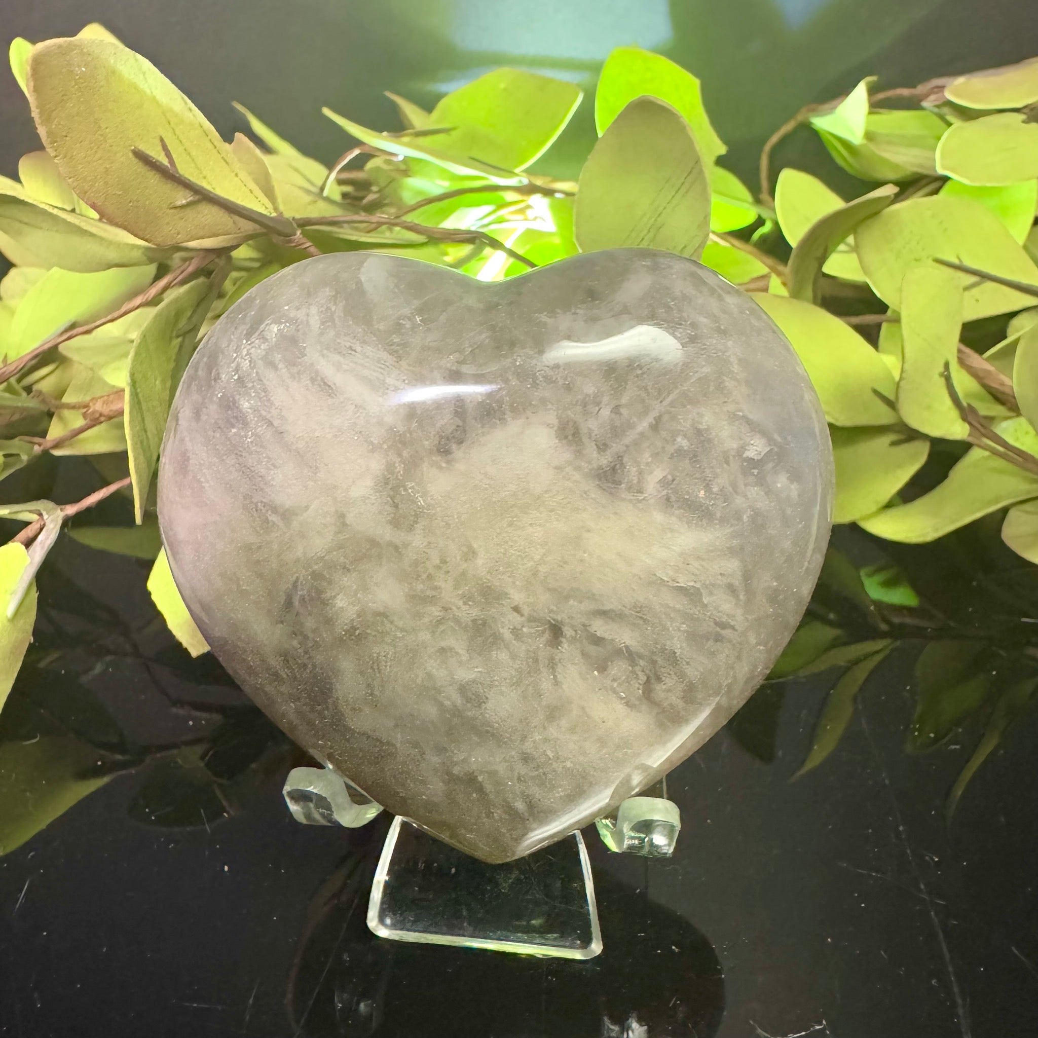 Blue Rose Quartz Heart