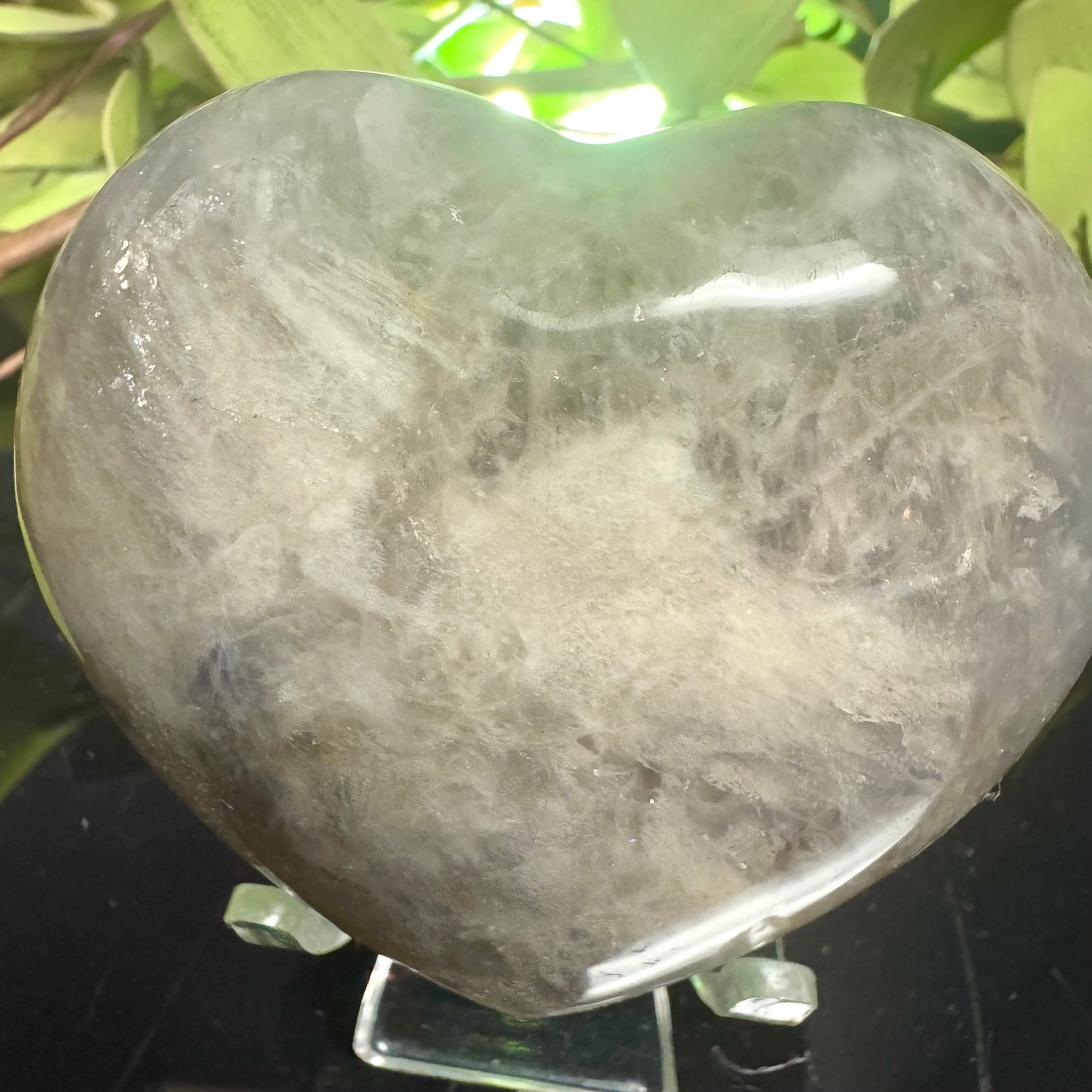 Blue Rose Quartz Heart