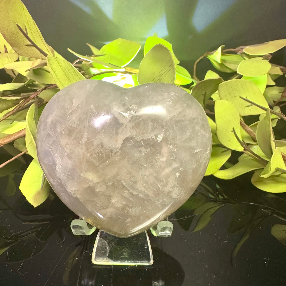 Blue Rose Quartz Heart